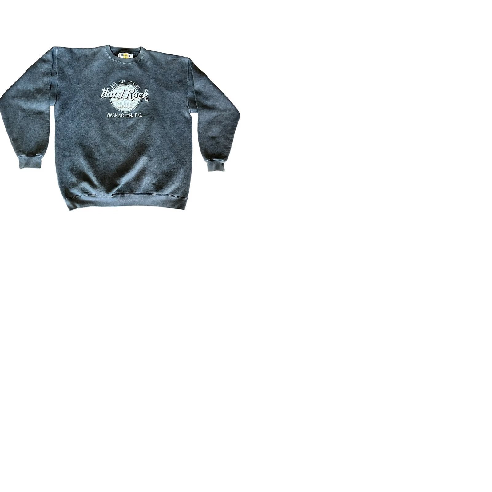 Hard Rock Cafe VINTAGE Hard Rock Cafe Washington DC XL Men's Embroidered Crewneck Pullover Sweater Size US XL / EU 56 / 4 - 9 Thumbnail