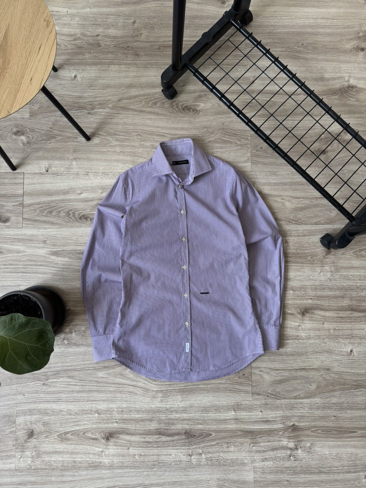 Dsquared2 Dsquared2 Striped Button Up Shirt Size US M / EU 48-50 / 2 - 1 Thumbnail