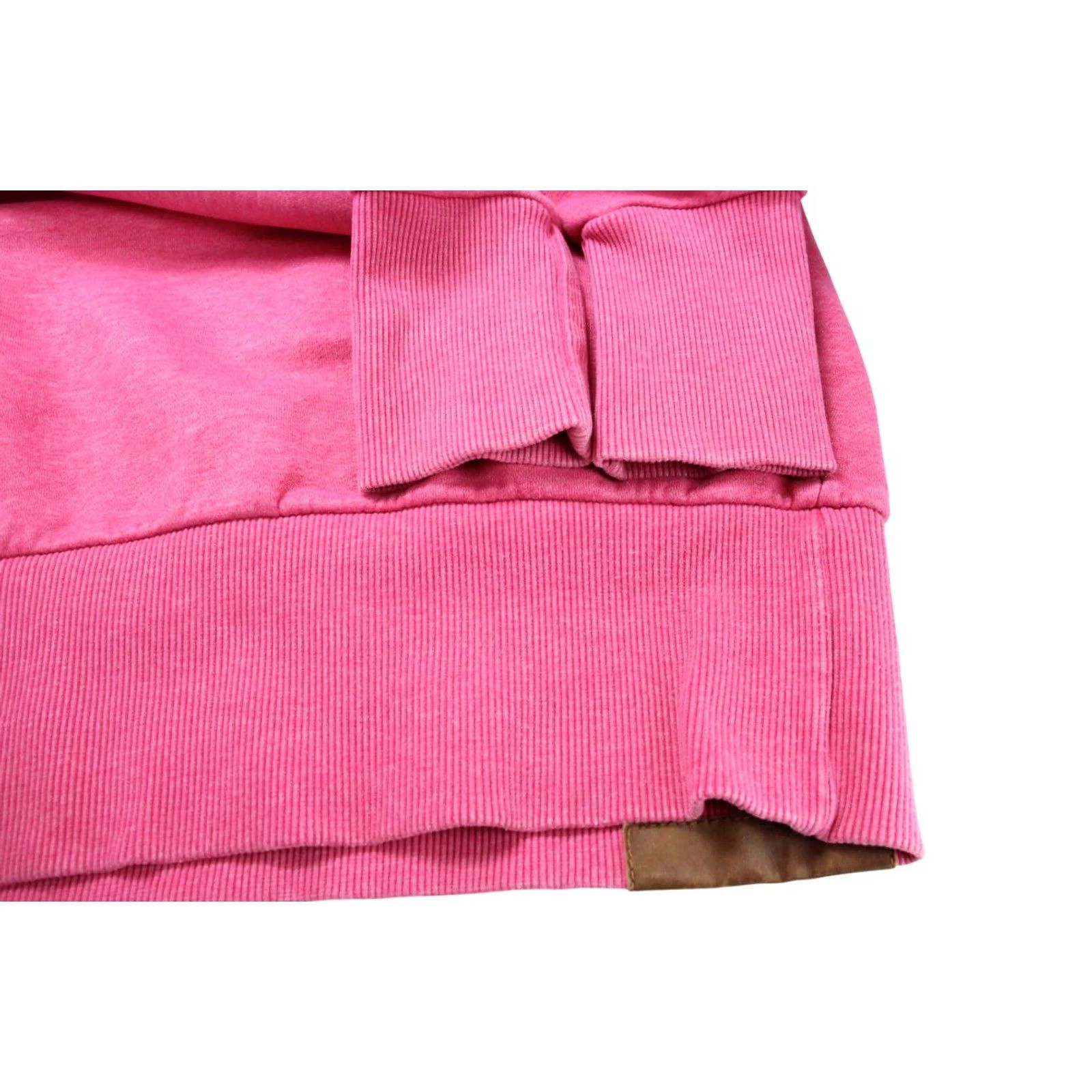 Vintage Naketano Hoodie Women's MEDIUM Cowl Neck Melange Pullover Drawstring Pink Size M / US 6-8 / IT 42-44 - 5 Thumbnail