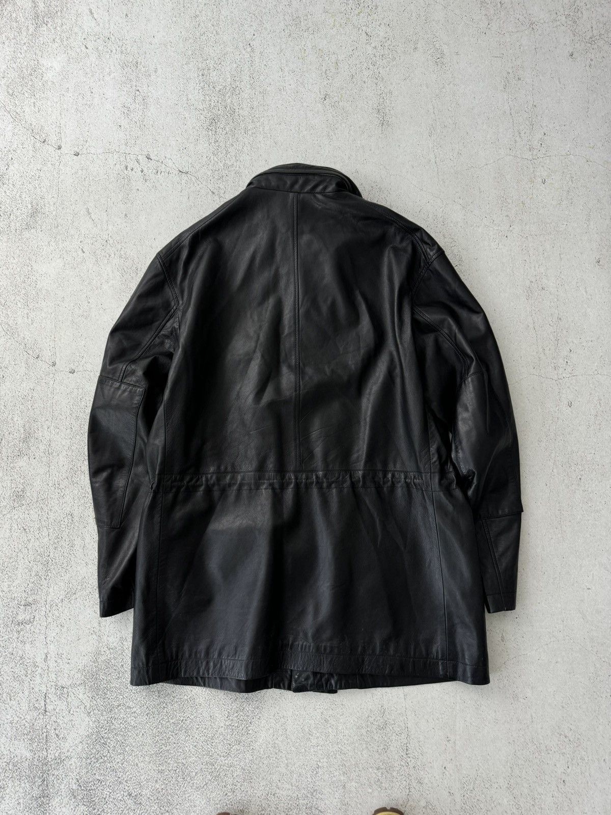 Versace × Versace Jeans Couture Versace Jeans Couture Vintage Black Real Leather Jacket Size US XL / EU 56 / 4 - 11 Thumbnail