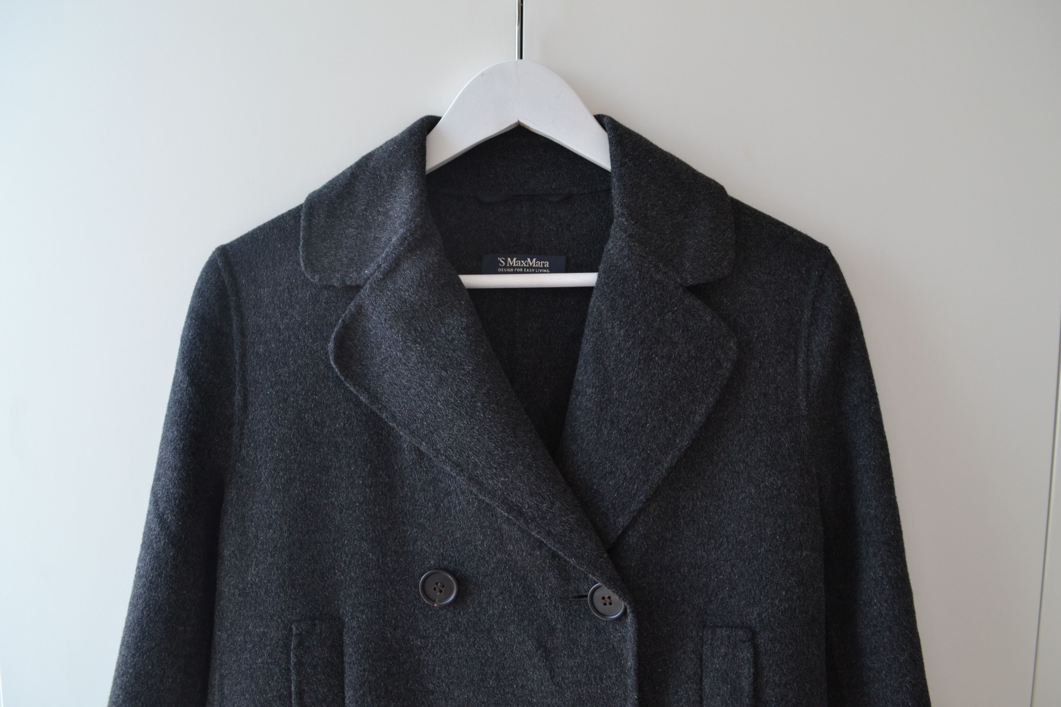 Max Mara Max Mara Coat Jacket Angora Wool Overcoat Silk Grey Size M / US 6-8 / IT 42-44 - 6 Thumbnail