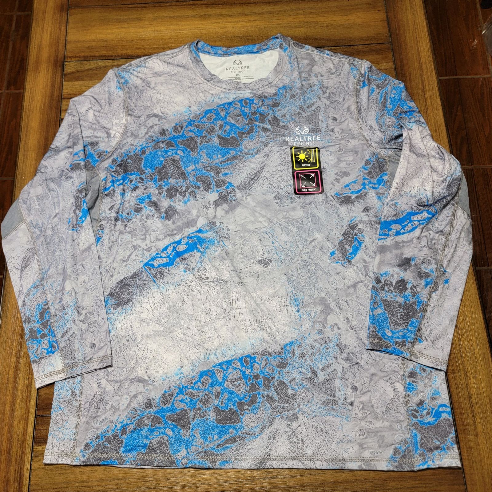 Realtree Fishing LS UPF30 Flex Fabric Shirt -2XL (50-52) NWT