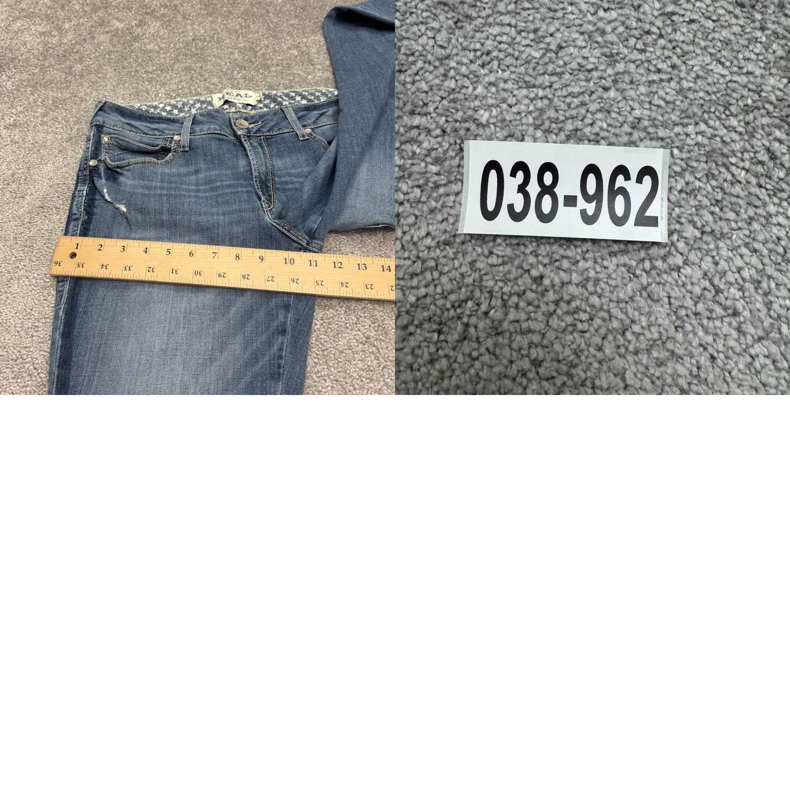 Ariat Ariat Jeans Womens Mid Denim Straight 31R Blue 5-Pocket Regular Stretch Distressed Vintage No N/A Size 24" / US 00 / IT 34 - 10 Thumbnail