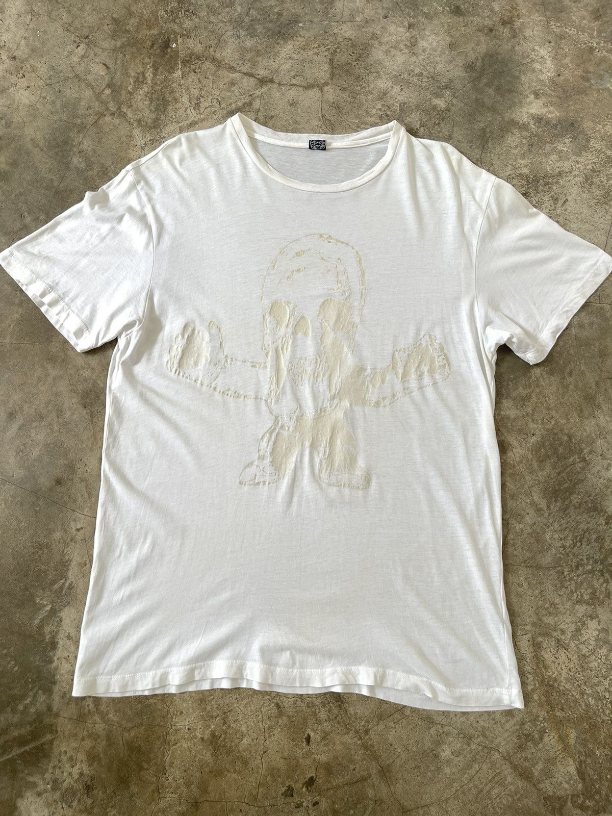 Chrome Hearts Vintage Chrome Hearts Harris Teeter White on White Logo Tee Size US M / EU 48-50 / 2 - 1 Thumbnail