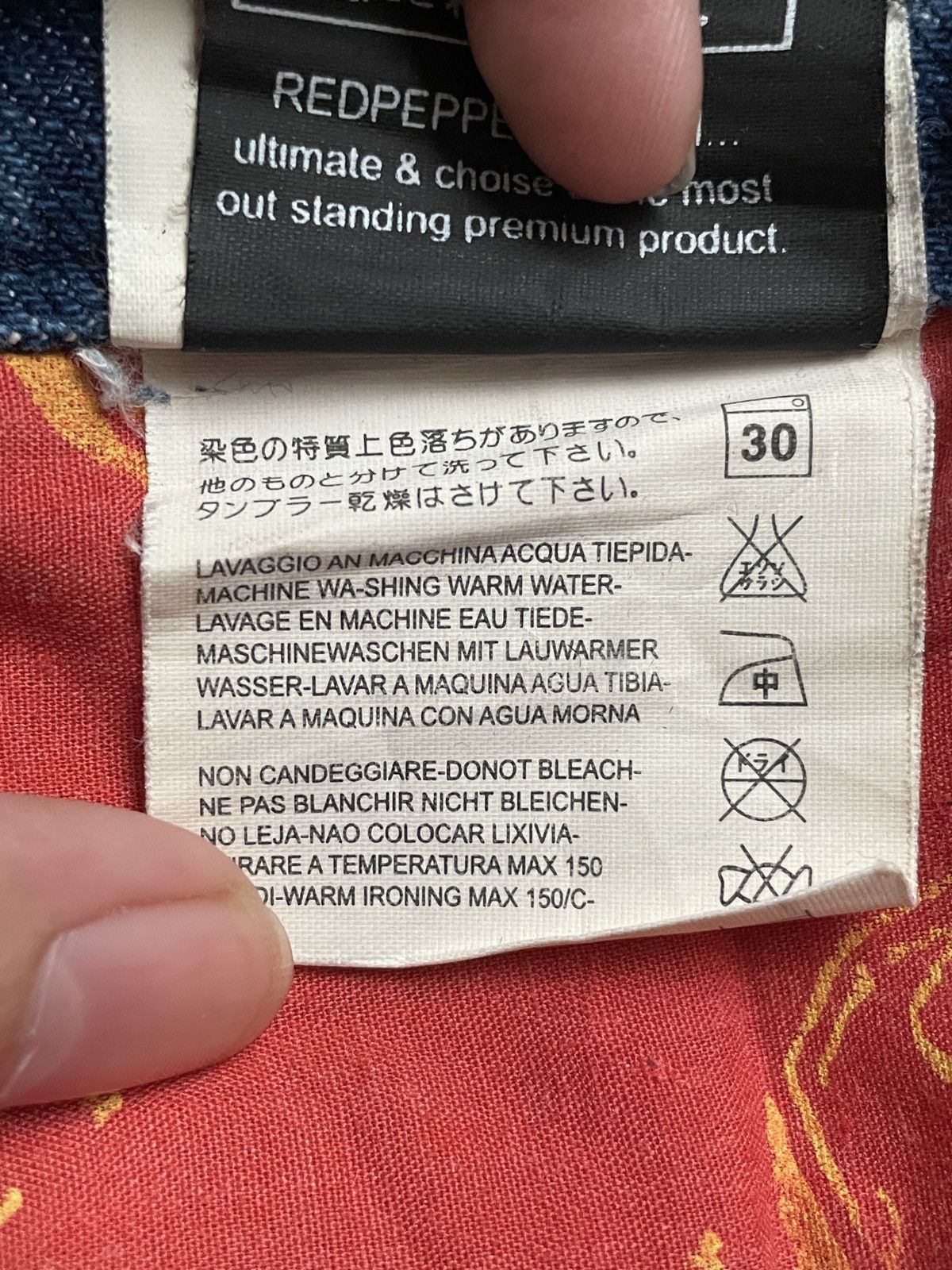 If Six Was Nine × Japanese Brand Vintage Japanese Brand Red Pepper Jeans 1990s Size US 31 - 9 Thumbnail