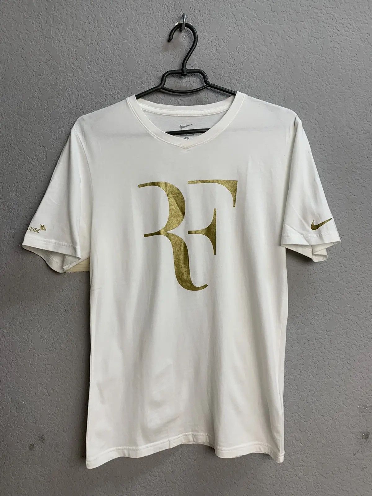 Nike × Vintage Nike Roger Federer RF tennis vintage tee t-shirt size M Y2K Size US S / EU 44-46 / 1 - 1 Thumbnail
