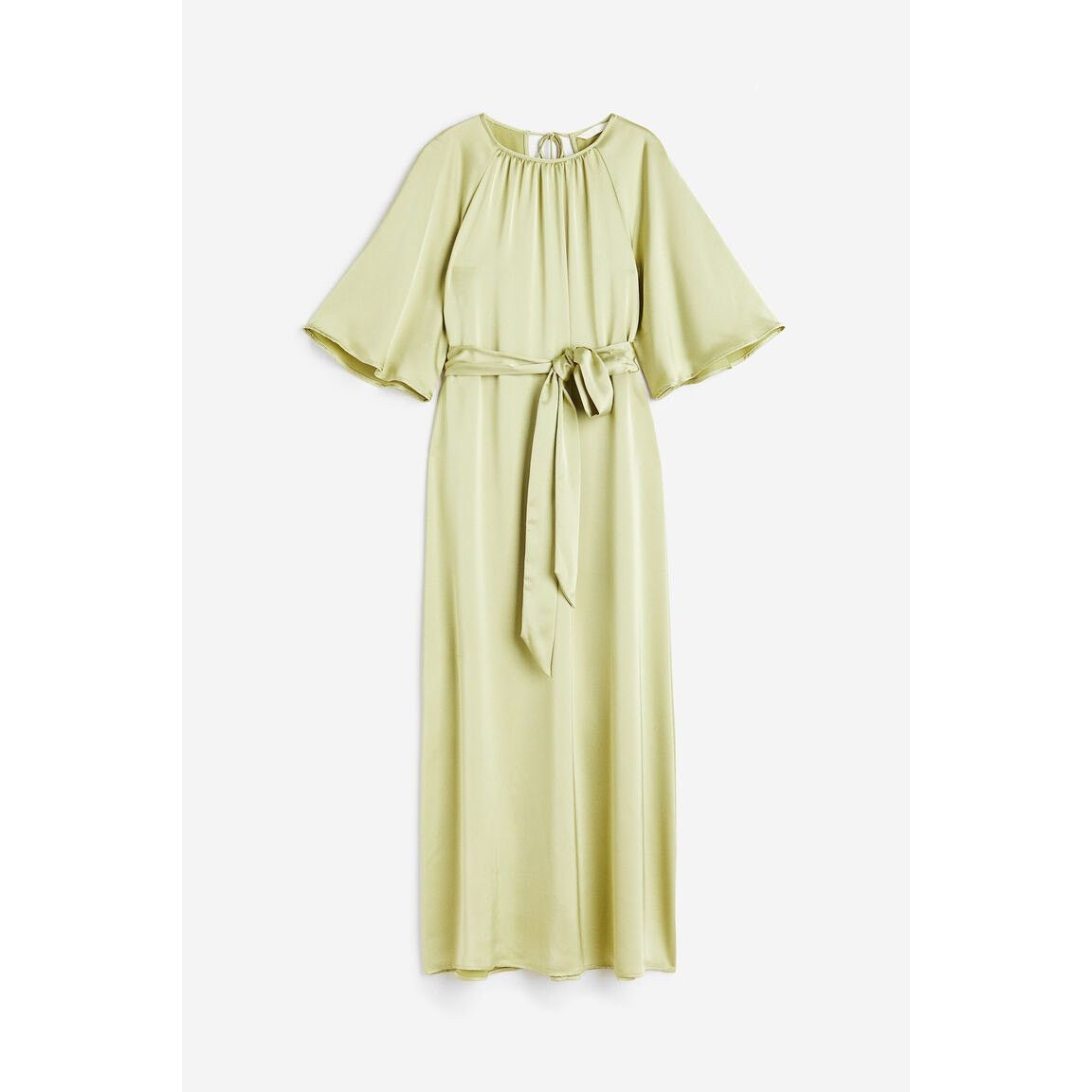 H&M NWT TIE-BELT SATIN DRESS Sz S Size S / US 4 / IT 40 - 6 Thumbnail