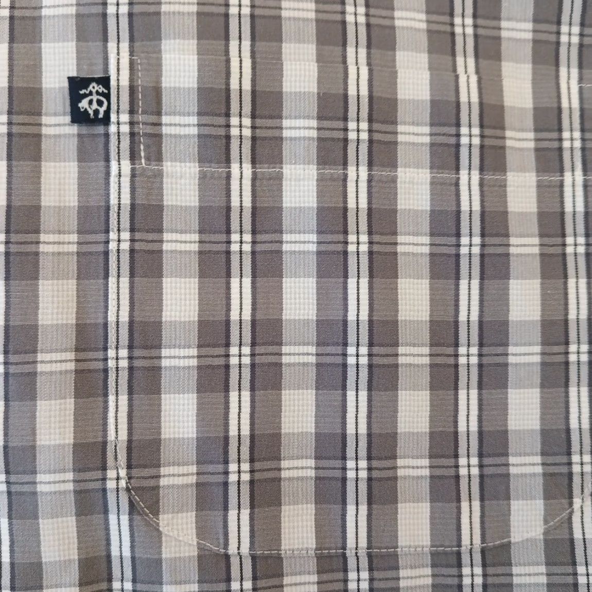 Brooks Brothers Brooks Brothers Shirt Mens XL Gray Plaid Long Sleeve Button Down Slim Fit Size US XL / EU 56 / 4 - 4 Thumbnail