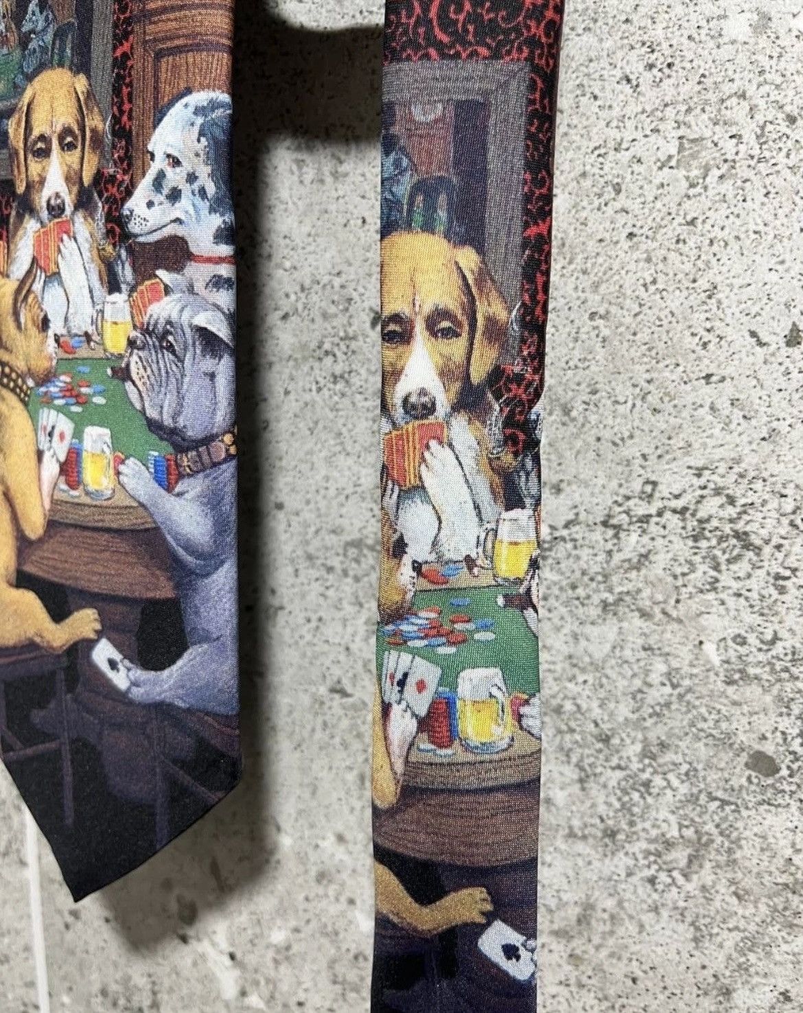 Ralph Marlin × Vintage Ralph Marlin Dogs Playing Poker Tie (1994) Size ONE SIZE - 4 Thumbnail