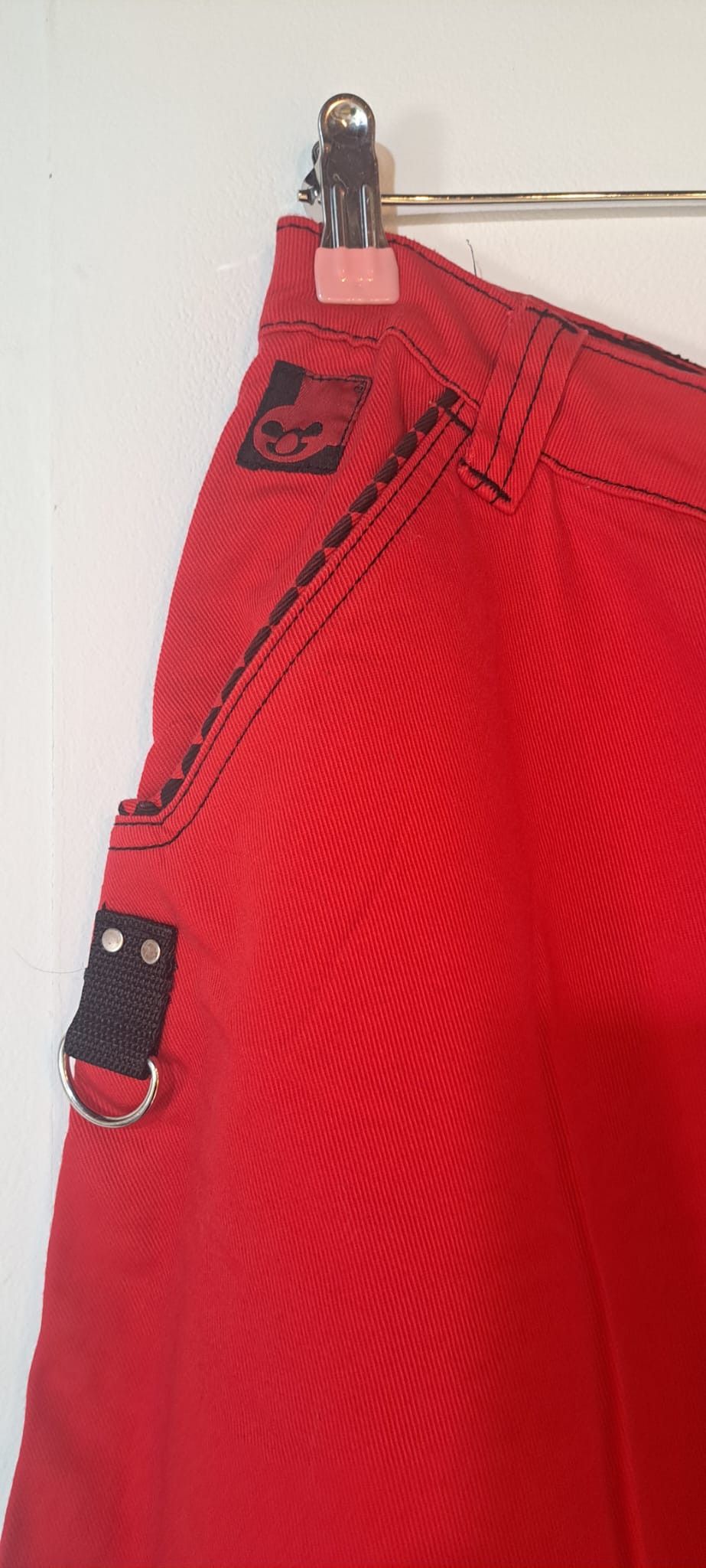 Other Stuka Vintage Wide Leg Jean - Red eight-ball style Size 30" / US 8 / IT 44 - 6 Thumbnail