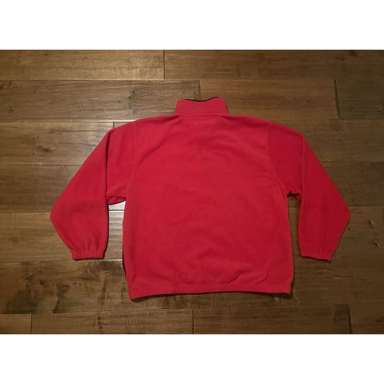 Vintage VINTAGE Meijer Supermarket Grocery Store Red Pullover Fleece Jacket Men XL Red 1/4 Zip Embroidered Chest Logo Size US XL / EU 56 / 4 - 4 Thumbnail