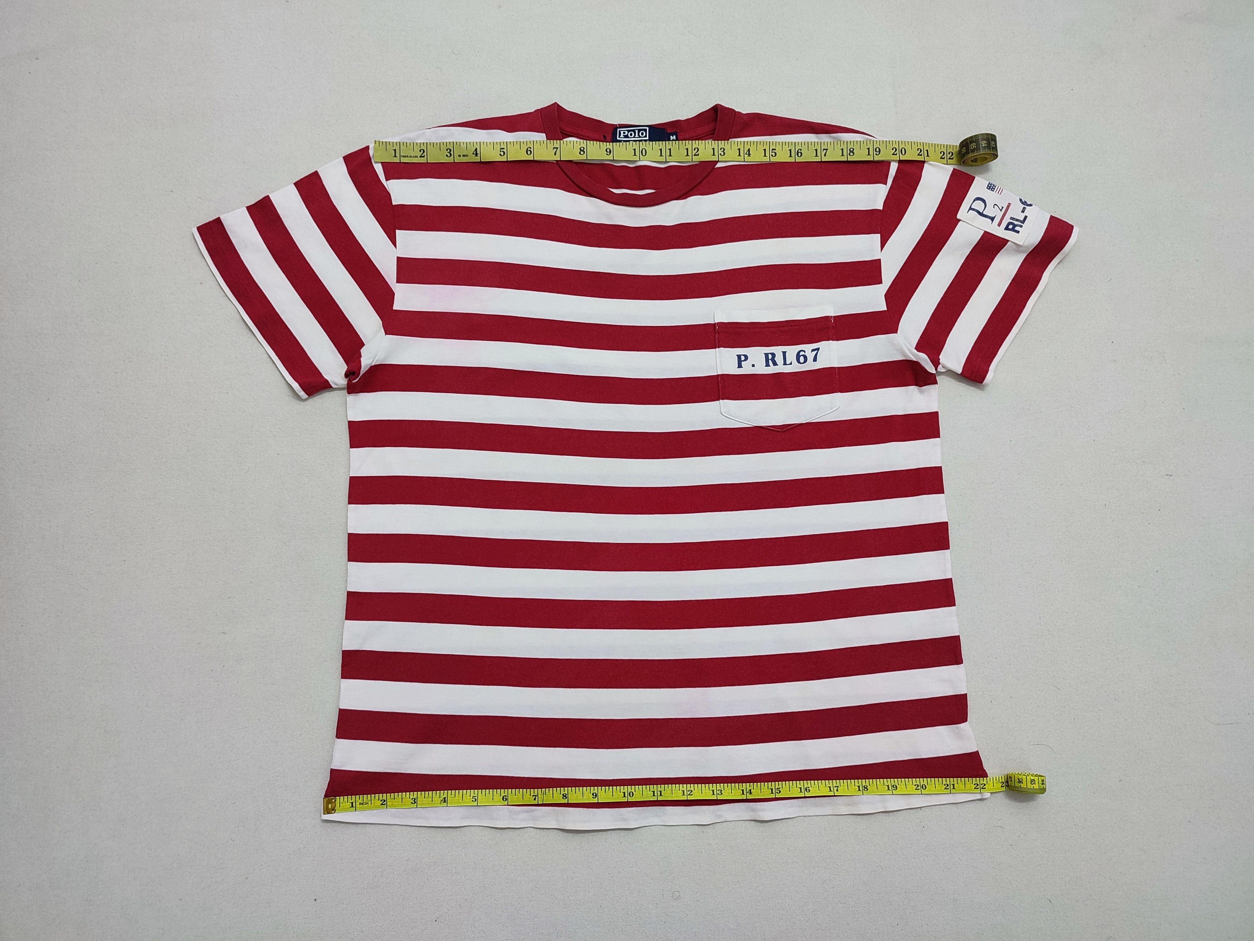 Polo Ralph Lauren Polo By Ralph Lauren P. RL67 Striped Pocket Tee Size US M / EU 48-50 / 2 - 4 Thumbnail