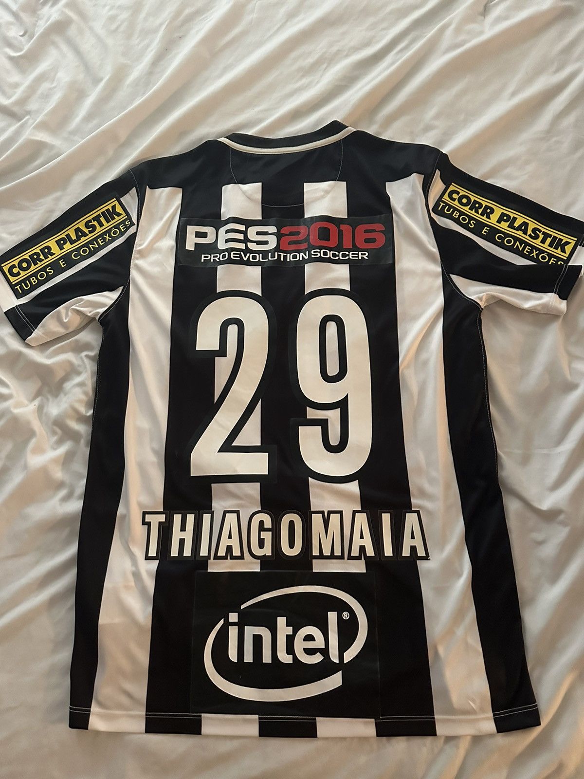 Nike Santos FC Away Jersey Match worn 2015 Nike Finals Brazil Cup Size US M / EU 48-50 / 2 - 2 Thumbnail