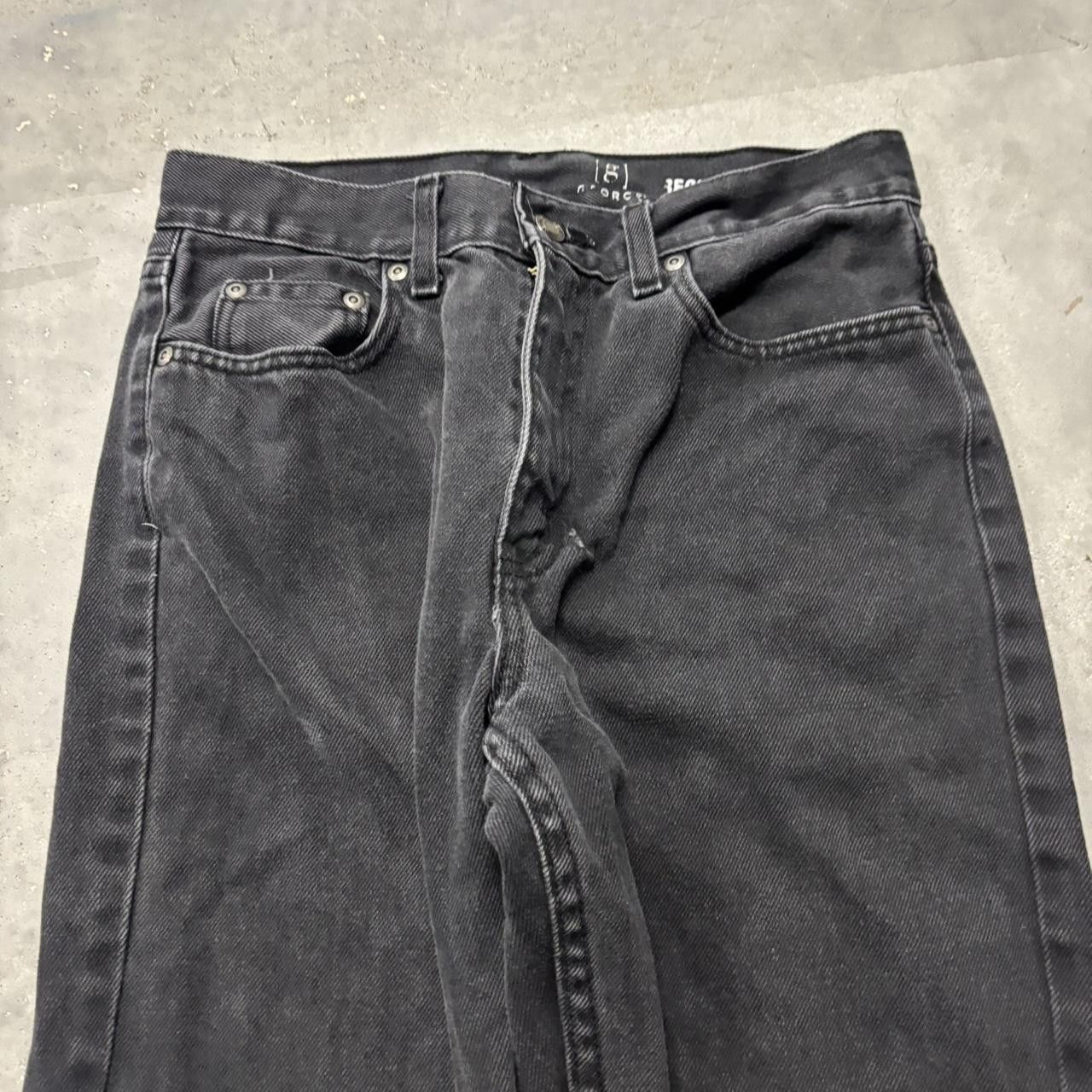 Japanese Brand × Vintage Crazy Vintage Y2K/2000s Grunge Black Essential Denim Jeans! Size US 28 / EU 44 - 5 Thumbnail
