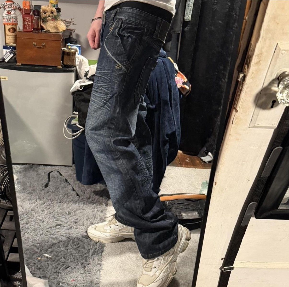 Other Raw Denim Y2k Baggy Jeans Size US 31 - 2 Thumbnail