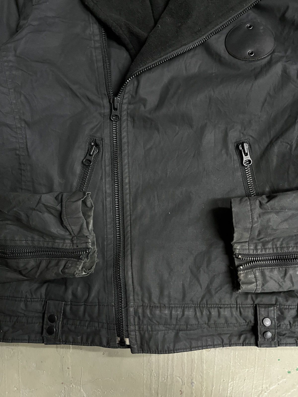 Tornado Mart Vintage Waxed Double Collar Jacket Fuga Backlash Style Size US S / EU 44-46 / 1 - 11 Thumbnail