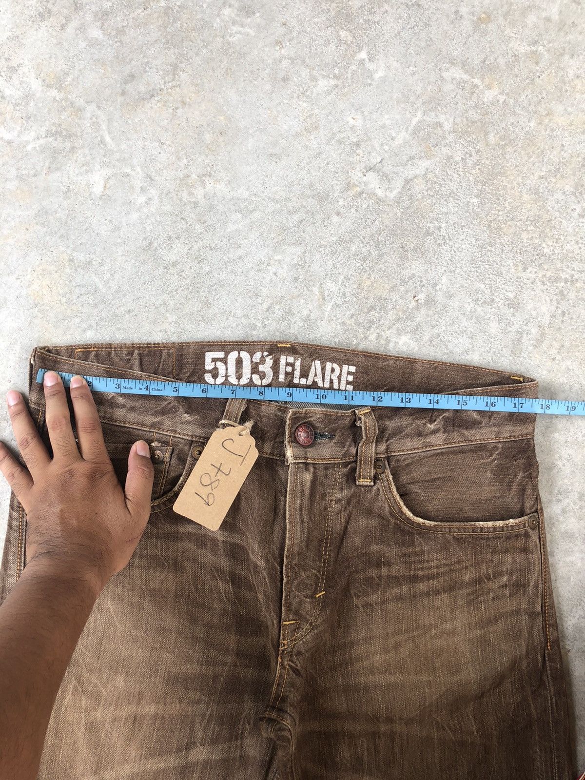 Edwin Japanese Edwin 503 Flared Jeans Distressed Jeans Size US 35 - 17 Thumbnail