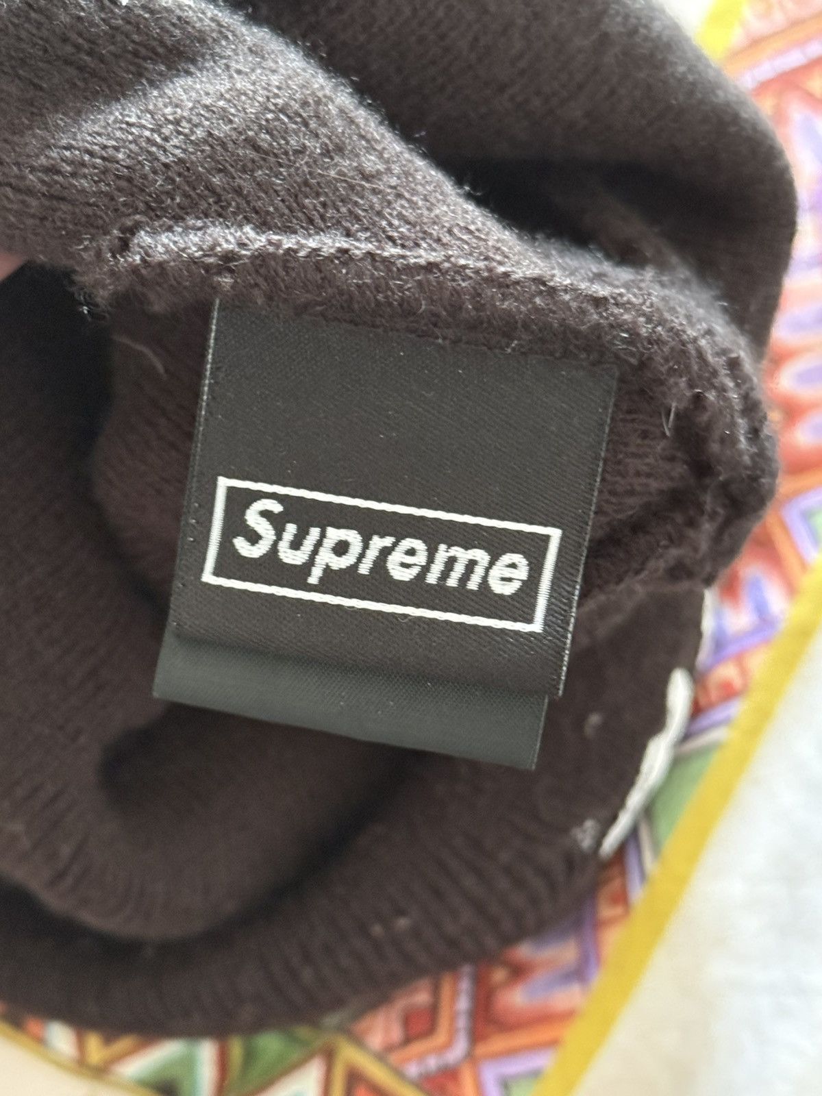 Supreme Supreme Script Logo Beanie – Black Dual-logo design Size ONE SIZE - 3 Thumbnail