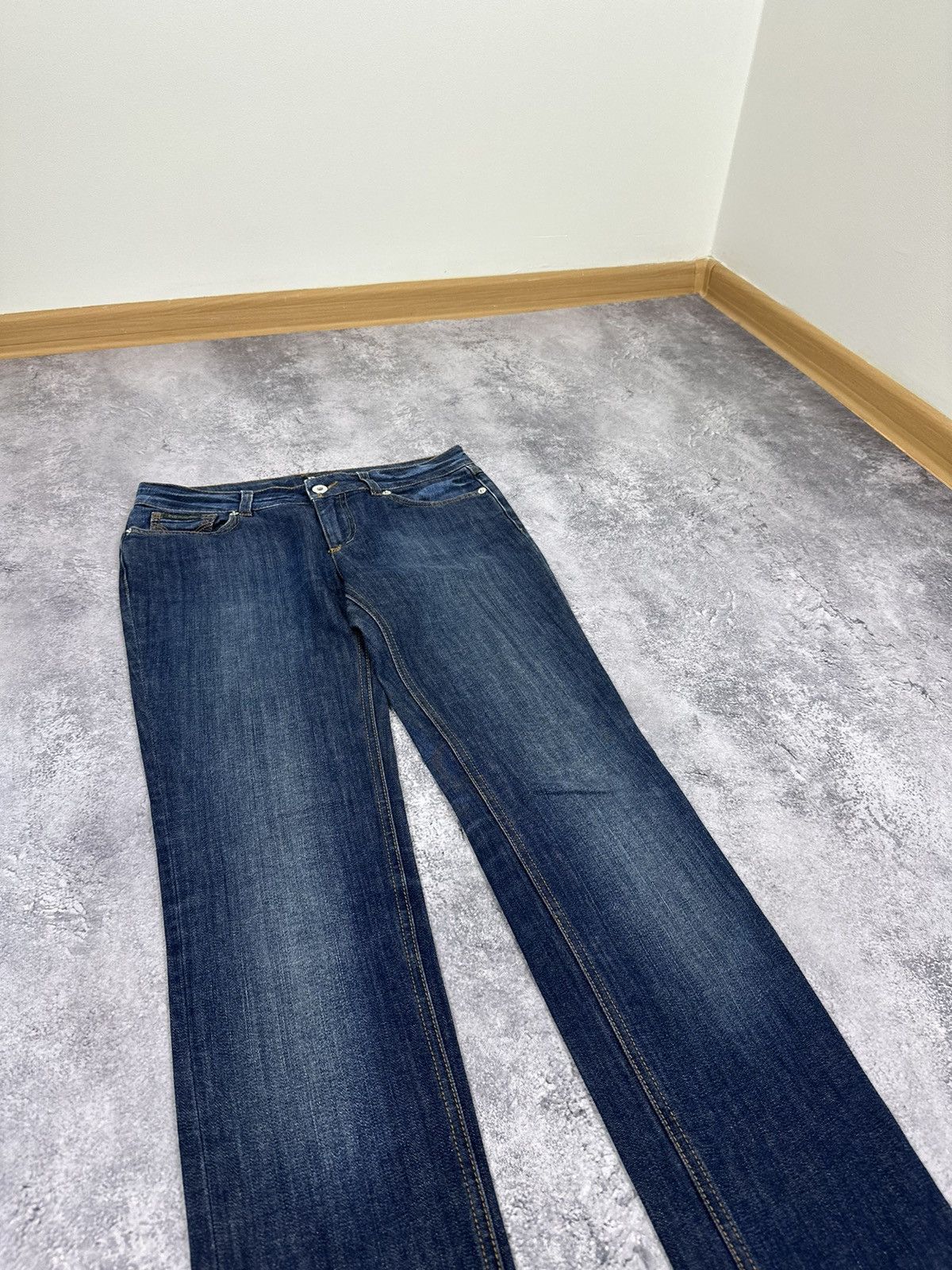 Dolce & Gabbana Vintage Dolce & Gabbana Luxury Blue Denim Avant Garde Jeans Size 26" / US 2 / IT 38 - 12 Thumbnail