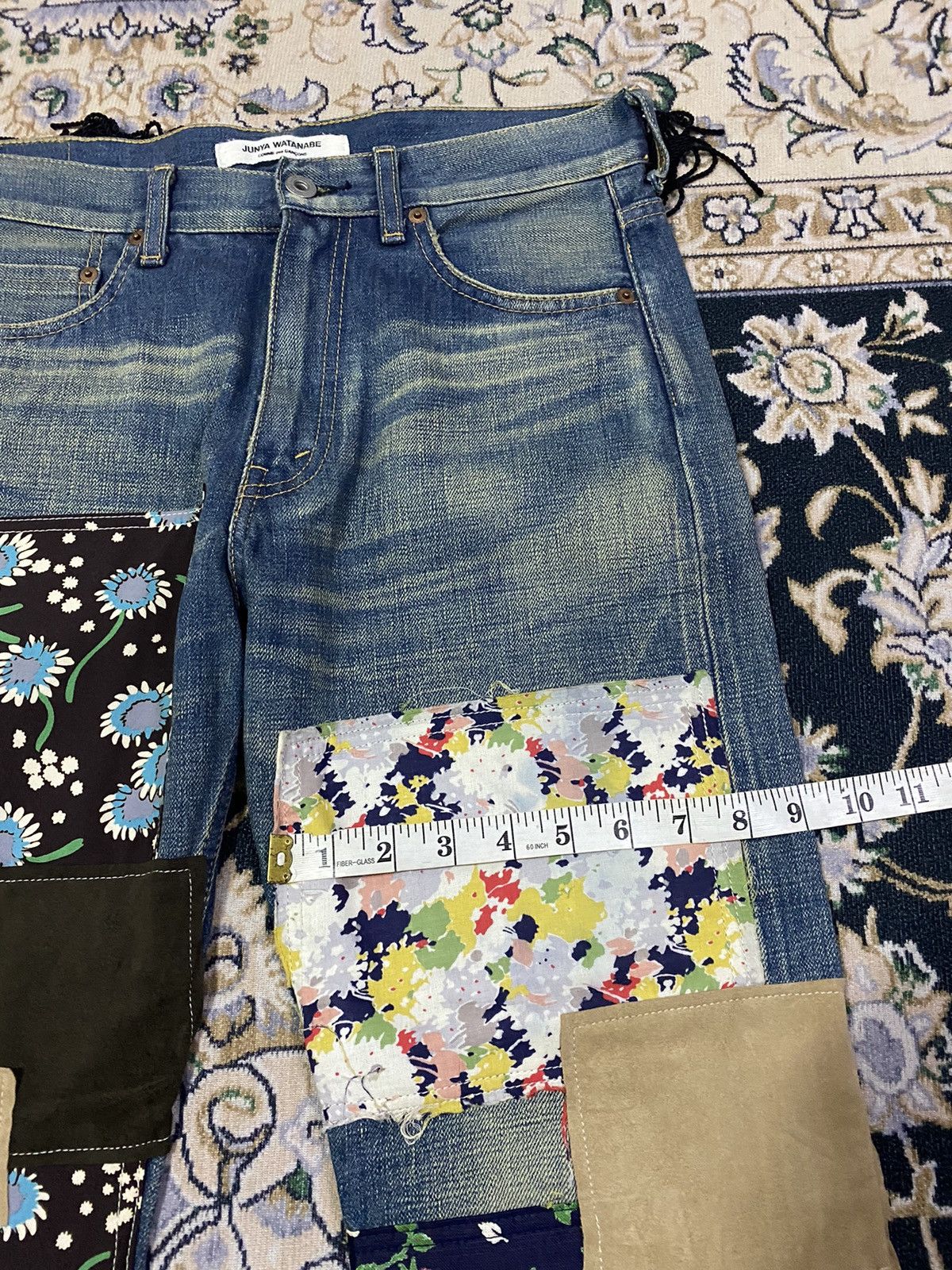 Comme des Garcons Vintage Junya watanabe Comme des garcons Patchwork pants Size US 30 / EU 46 - 15 Thumbnail