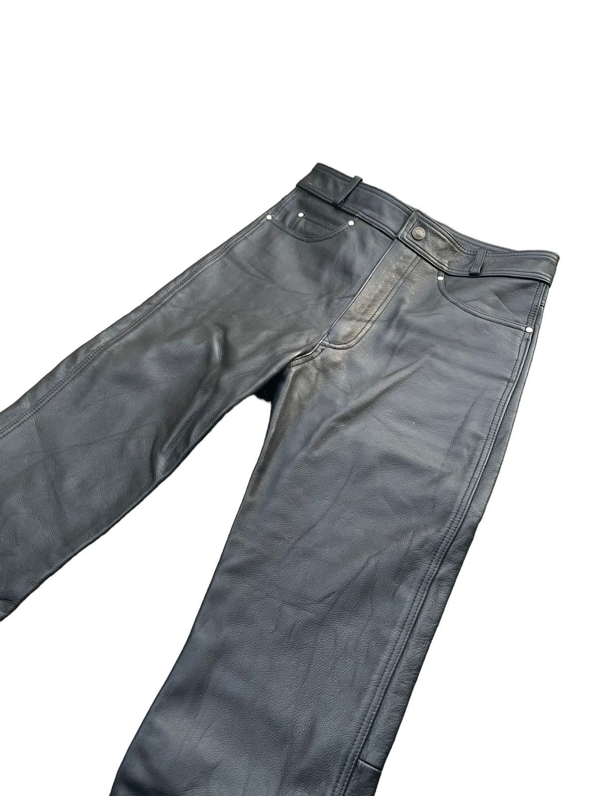 Harley Davidson Vintage Harley Davidson Leather Pant Size US 31 - 2 Thumbnail