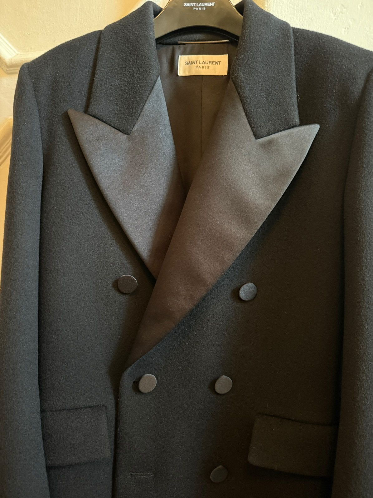 Saint Laurent Paris Saint Laurent Double-Breasted Blazer Size 50R - 3 Thumbnail