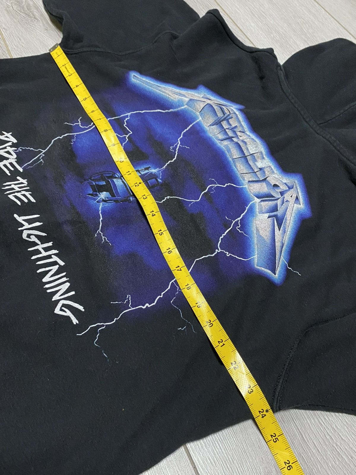 Metallica Metallica Ride the lightning zip hoodie vintage Size US XL / EU 56 / 4 - 7 Thumbnail