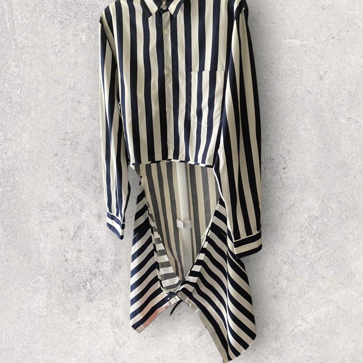 Comme des Garcons SS16 Blue/White Stripe Shirt Size US M / EU 48-50 / 2 - 2 Thumbnail