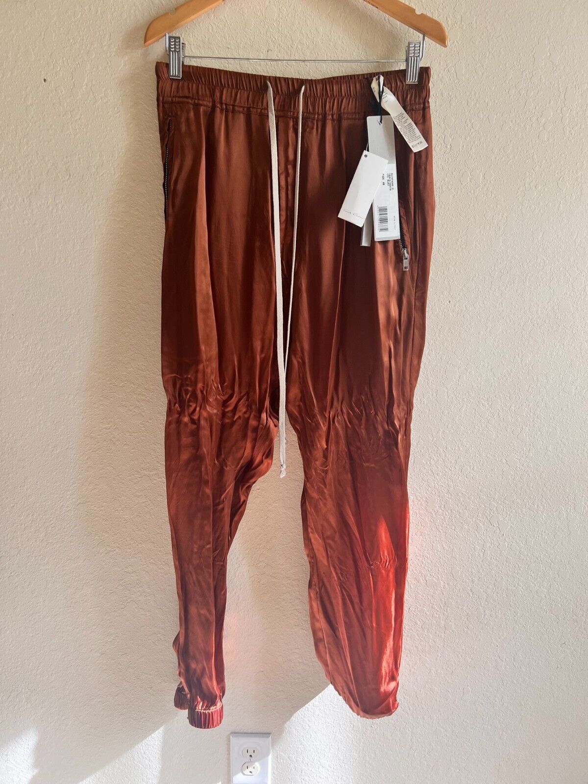 Rick Owens Mens Rick Owens Rust Pants 100% Cupro New with Tags Size US 32 / EU 48 - 12 Thumbnail