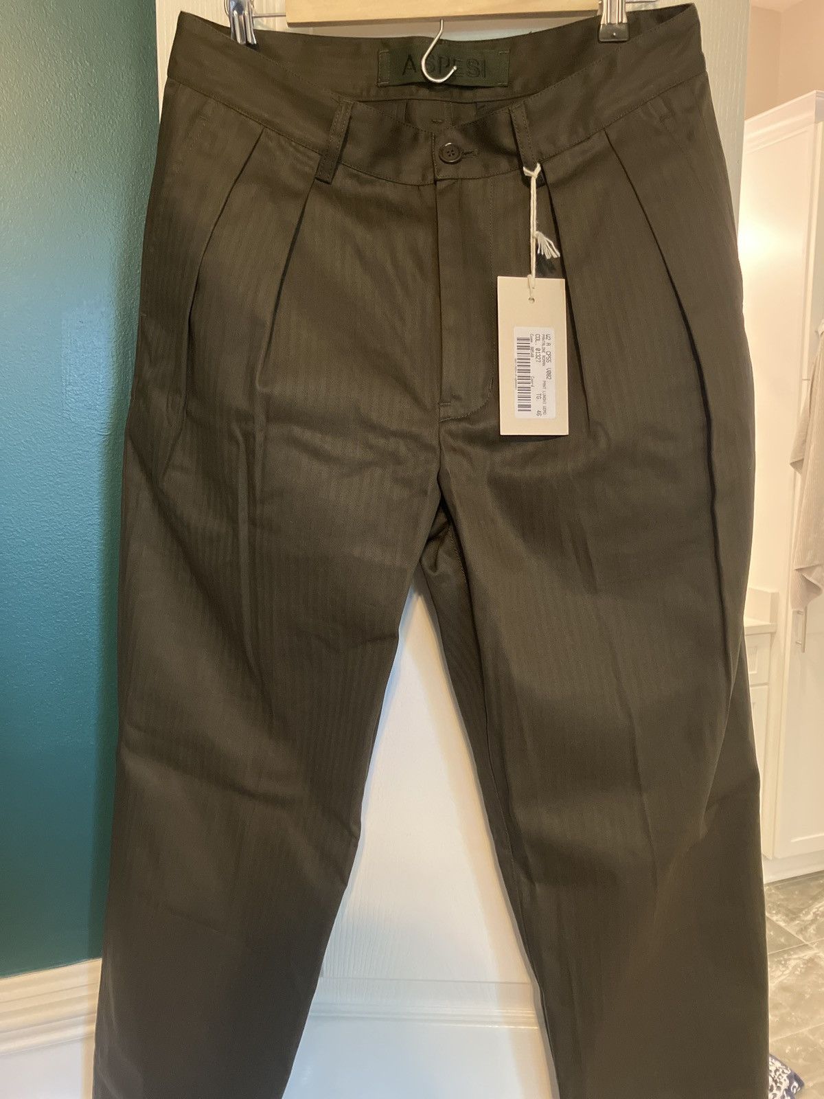 Aspesi Aspesi Roman Pleated Trousers - Size 46 Size US 30 / EU 46 - 2 Thumbnail