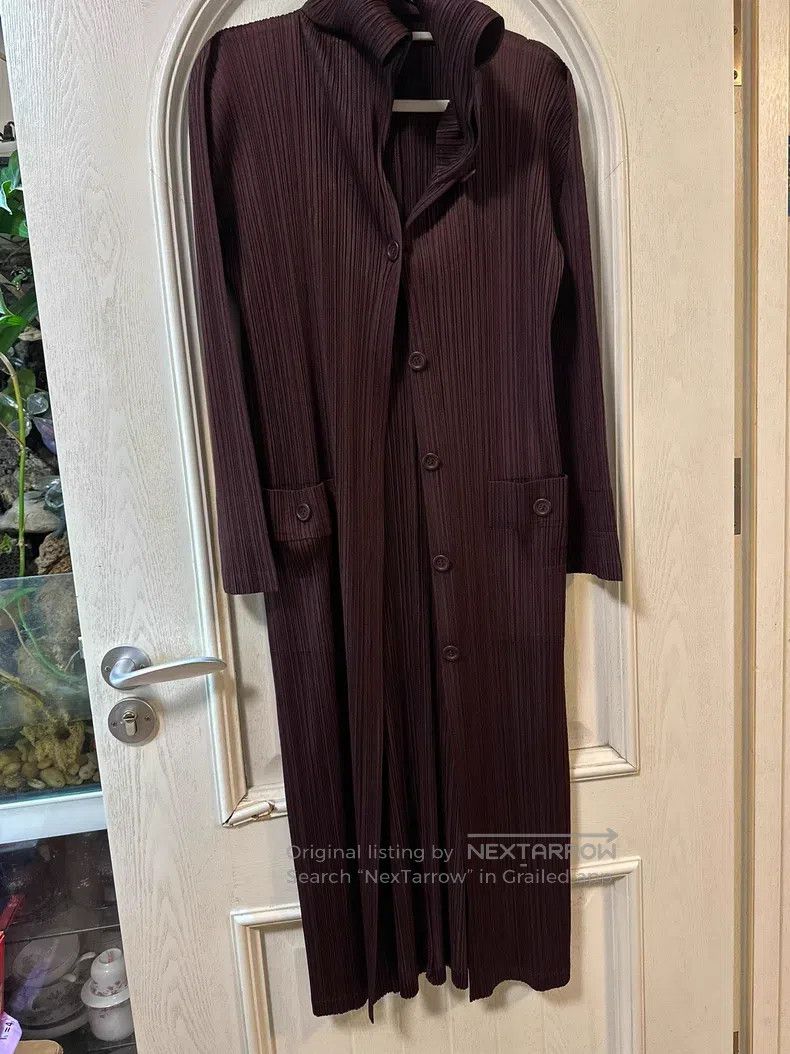 Issey Miyake Issey Miyake Brown Coat Size L / US 10 / IT 46 - 1 Thumbnail