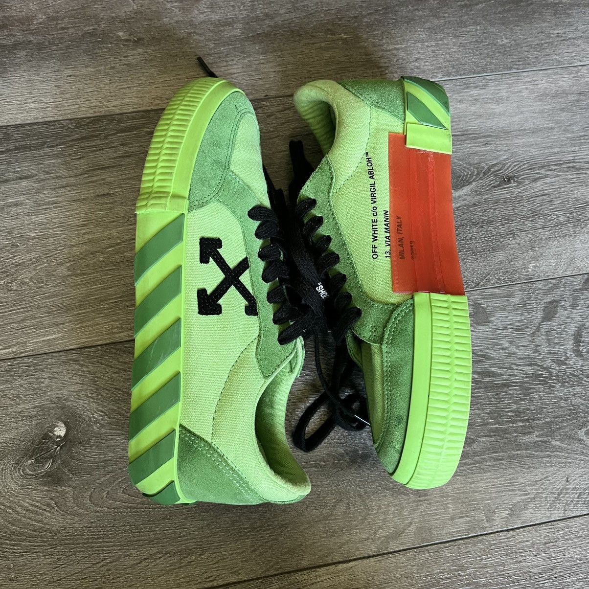 Off-White Off-White Vulc Low Green Canvas FW19 Womens Sneakers Size 38 Size US 8 / IT 38 - 3 Thumbnail