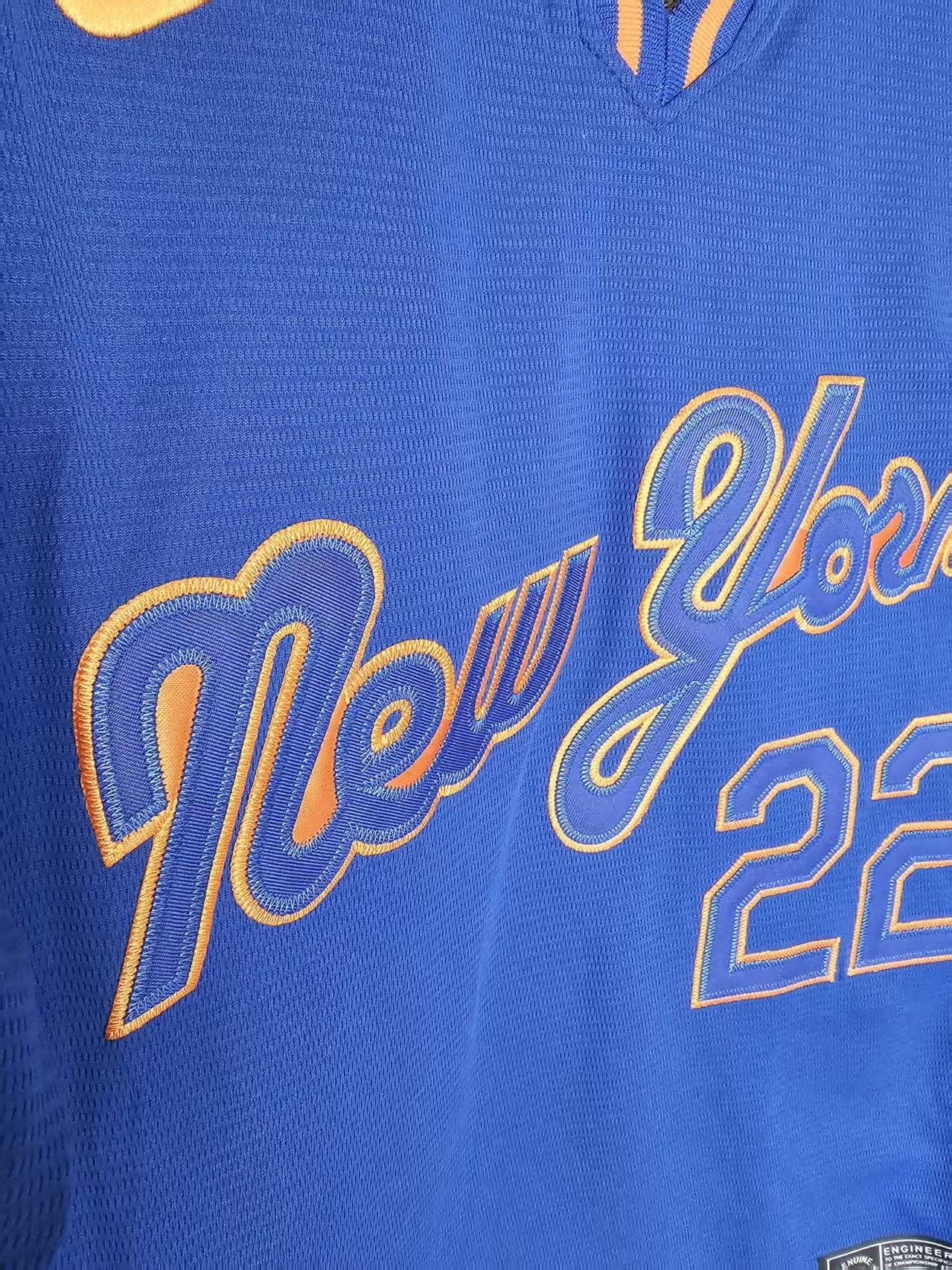 MLB New York Mets 22 Juan Soto Jersey Blue Size US M / EU 48-50 / 2 - 3 Thumbnail