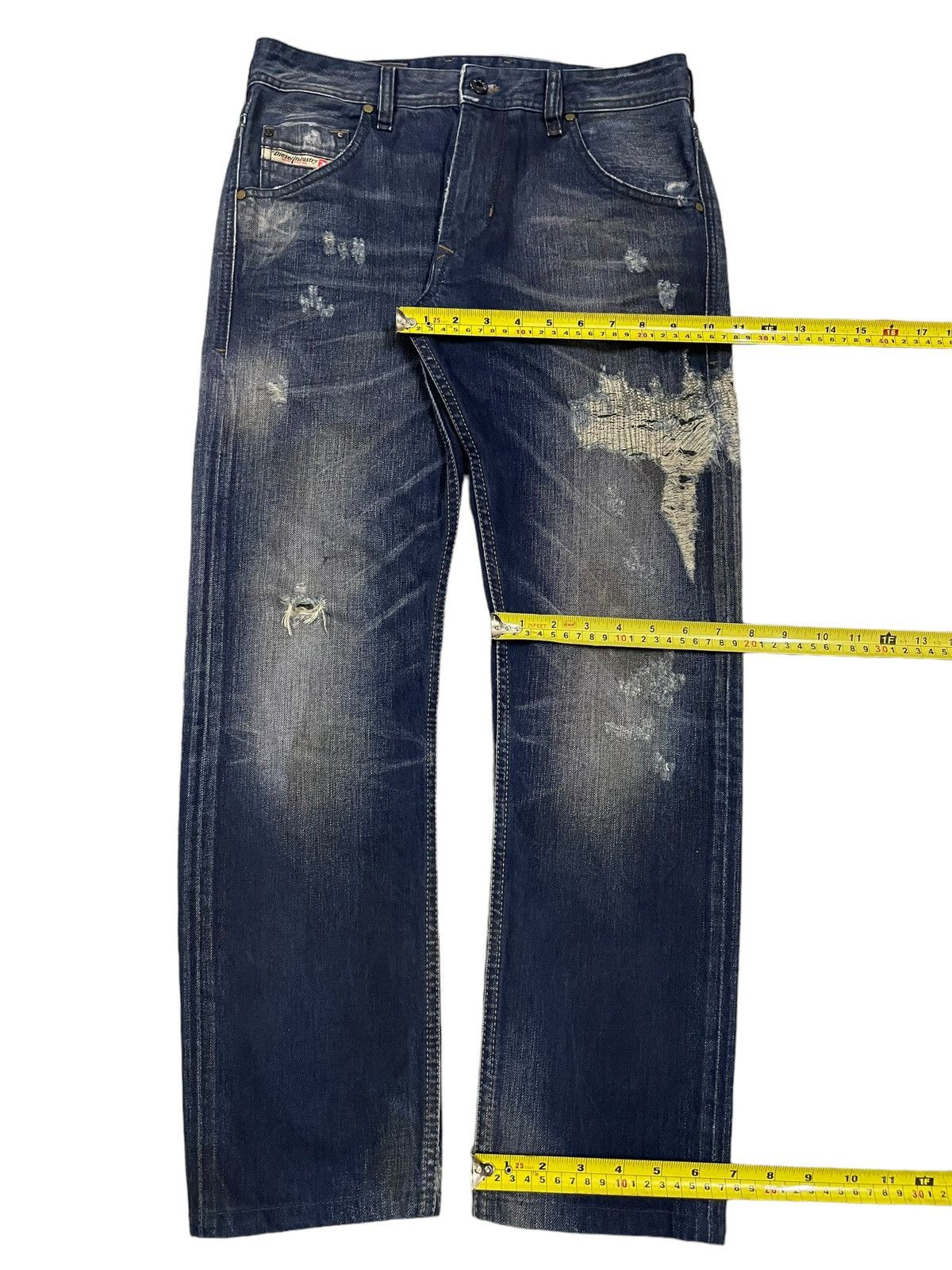 Diesel Vintage Diesel Denim Edit Blue Wash Distressed Style Jeans Size US 30 / EU 46 - 21 Thumbnail