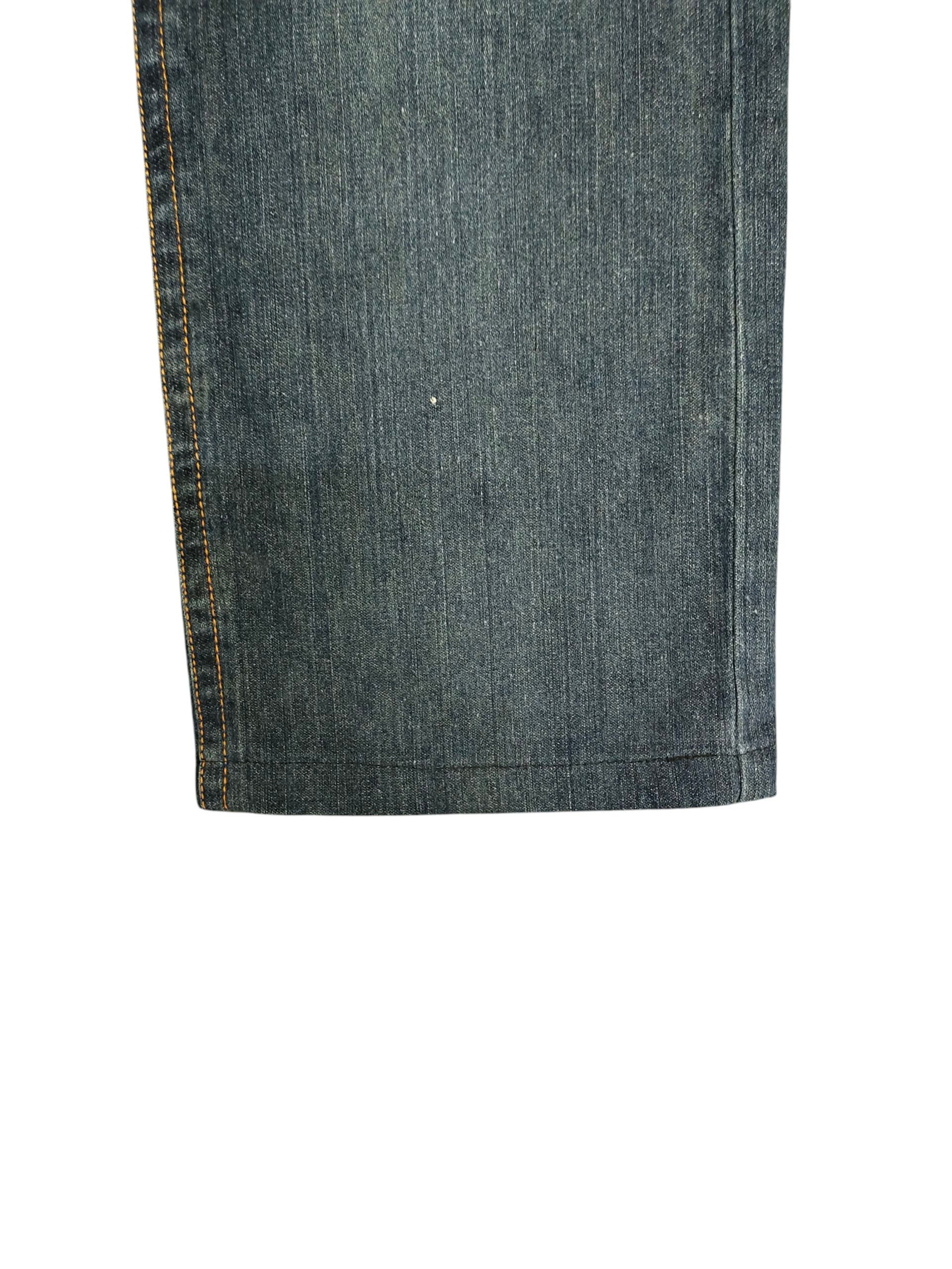 Karakuri Tamashii Japanese Sukajan Seku Raijin and Fujin Embroidered Jeans Size US 35 - 5 Thumbnail