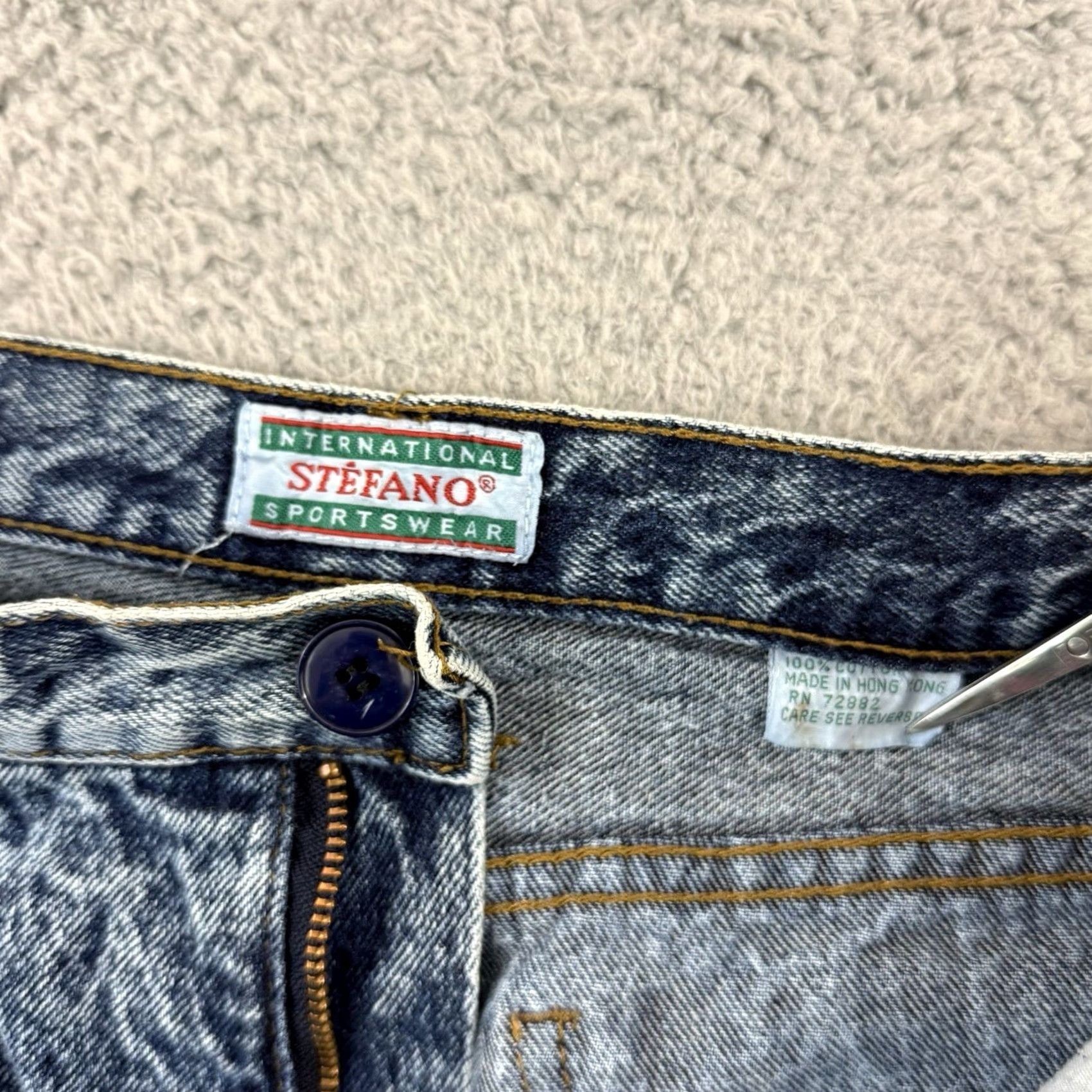 Vintage VINTAGE Stefano Jeans Womens 30x30 Blue Acid Washed High Rise Mom 80s Denim USA Size 30" / US 8 / IT 44 - 6 Thumbnail