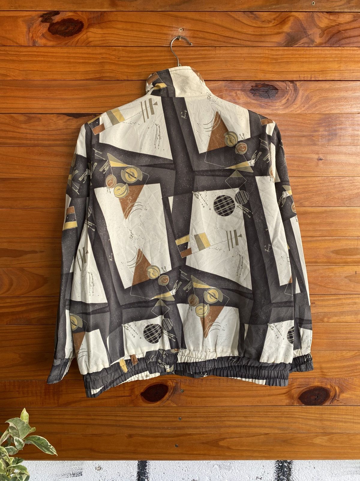 Japanese Brand Vintage PAPITA Abstract Pattern Jacket Japanese Brand Zip-Up Size L / US 10 / IT 46 - 11 Thumbnail