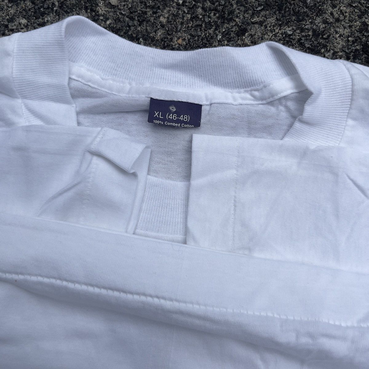 Vintage Vintage 90s Single Stitch White T Shirt Size US XL / EU 56 / 4 - 3 Thumbnail