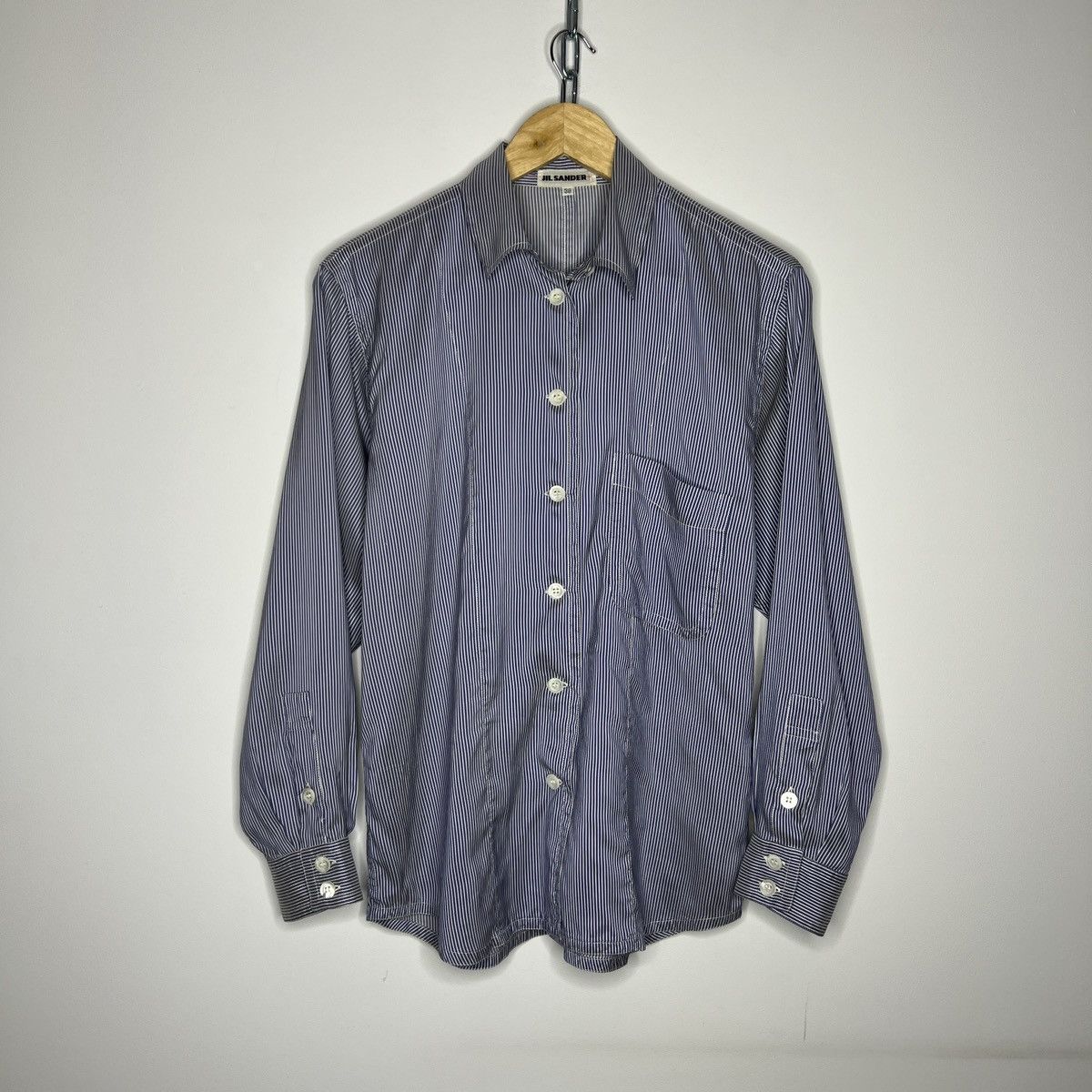 Designer × Jil Sander × Vintage Vintage 90s Jil Sander Silk Shirt Button Up Size M / US 6-8 / IT 42-44 - 1 Thumbnail