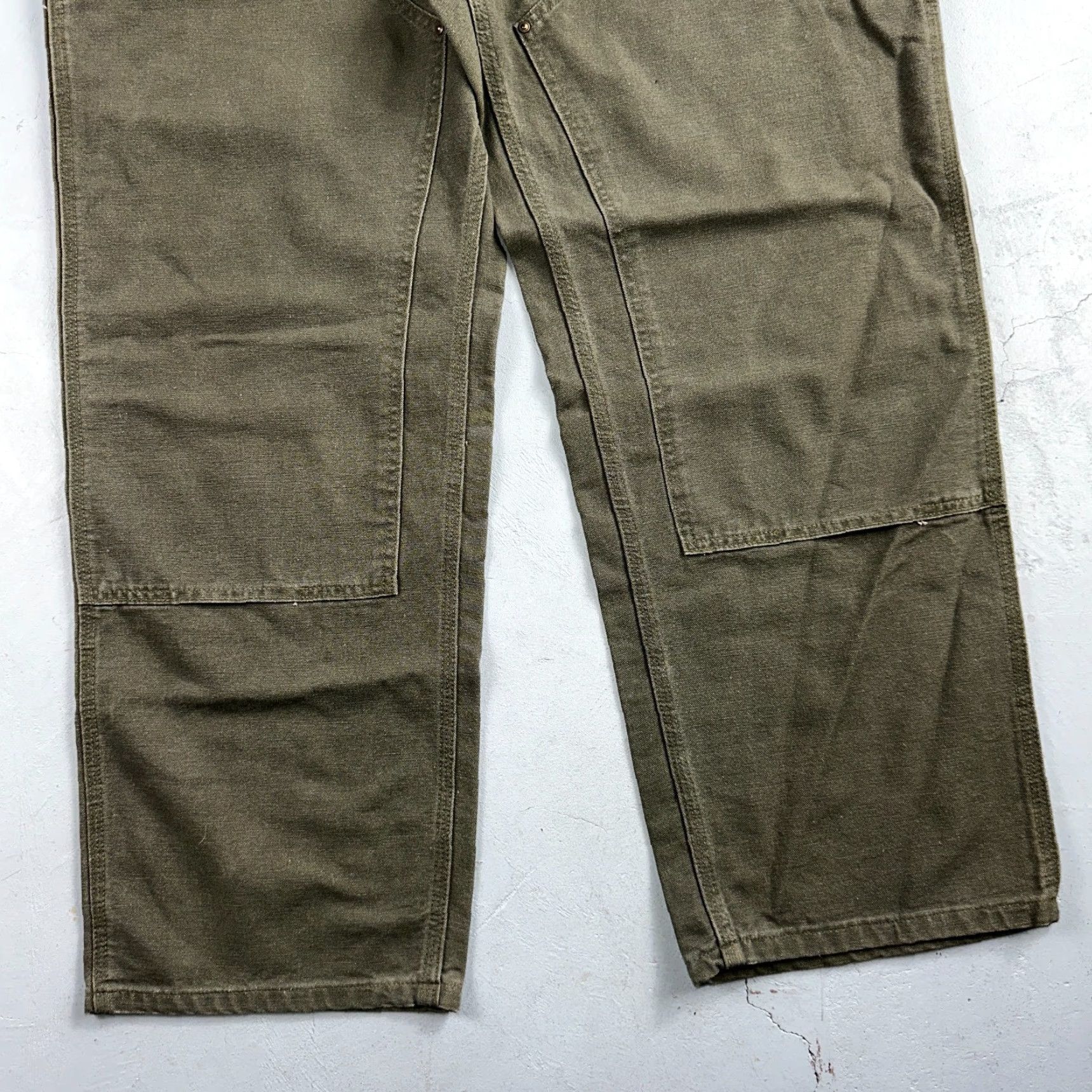 Carhartt VINTAGE Carhartt 40x32 Canvas Carpenter Pants Men Green Y2K Workwear Regular Fit Size US 40 / EU 56 - 4 Thumbnail