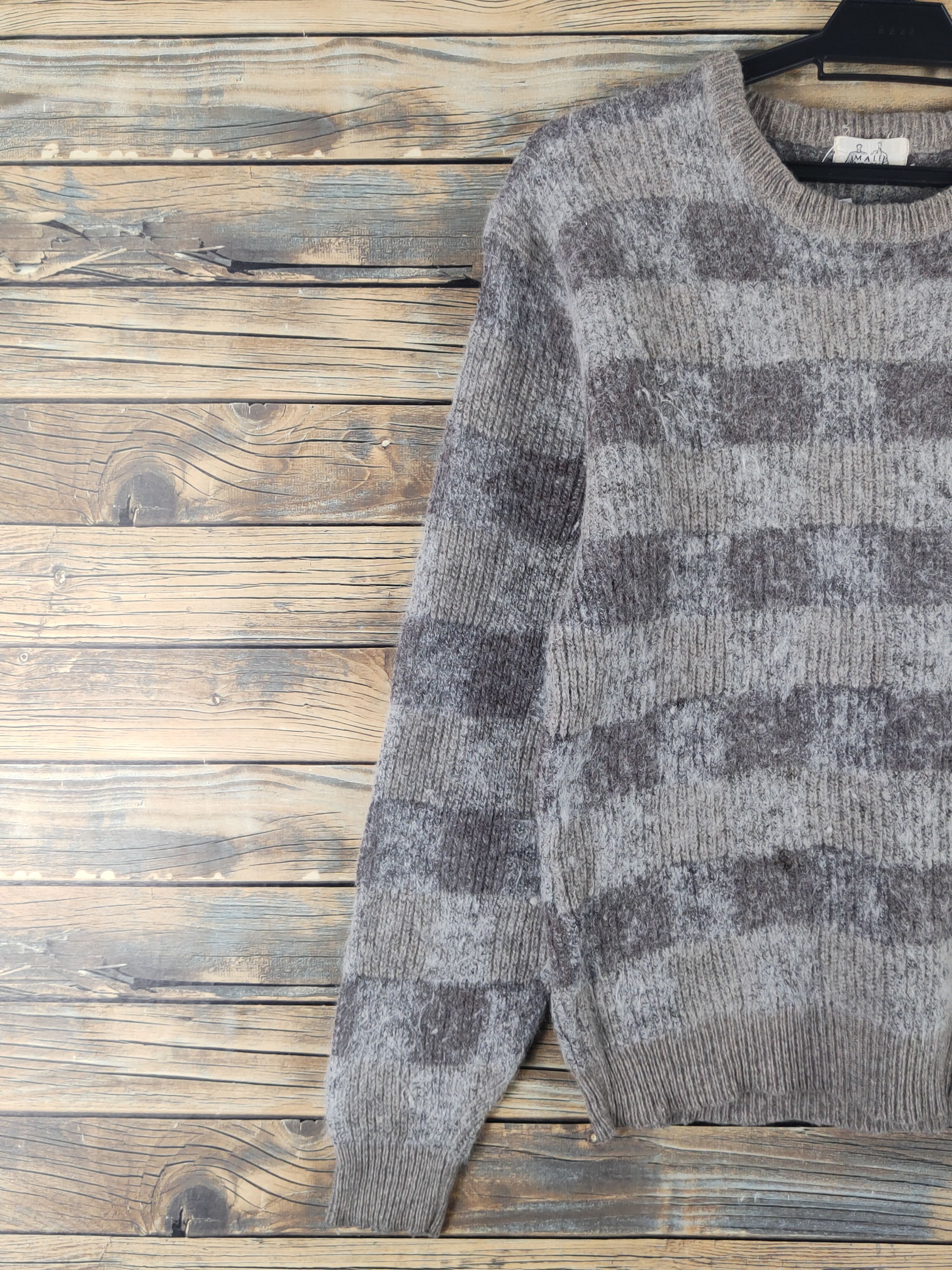 Vintage Male Voices vintage Brown Wool Knitwear Sweatshirts #W1775 Size US S / EU 44-46 / 1 - 3 Thumbnail