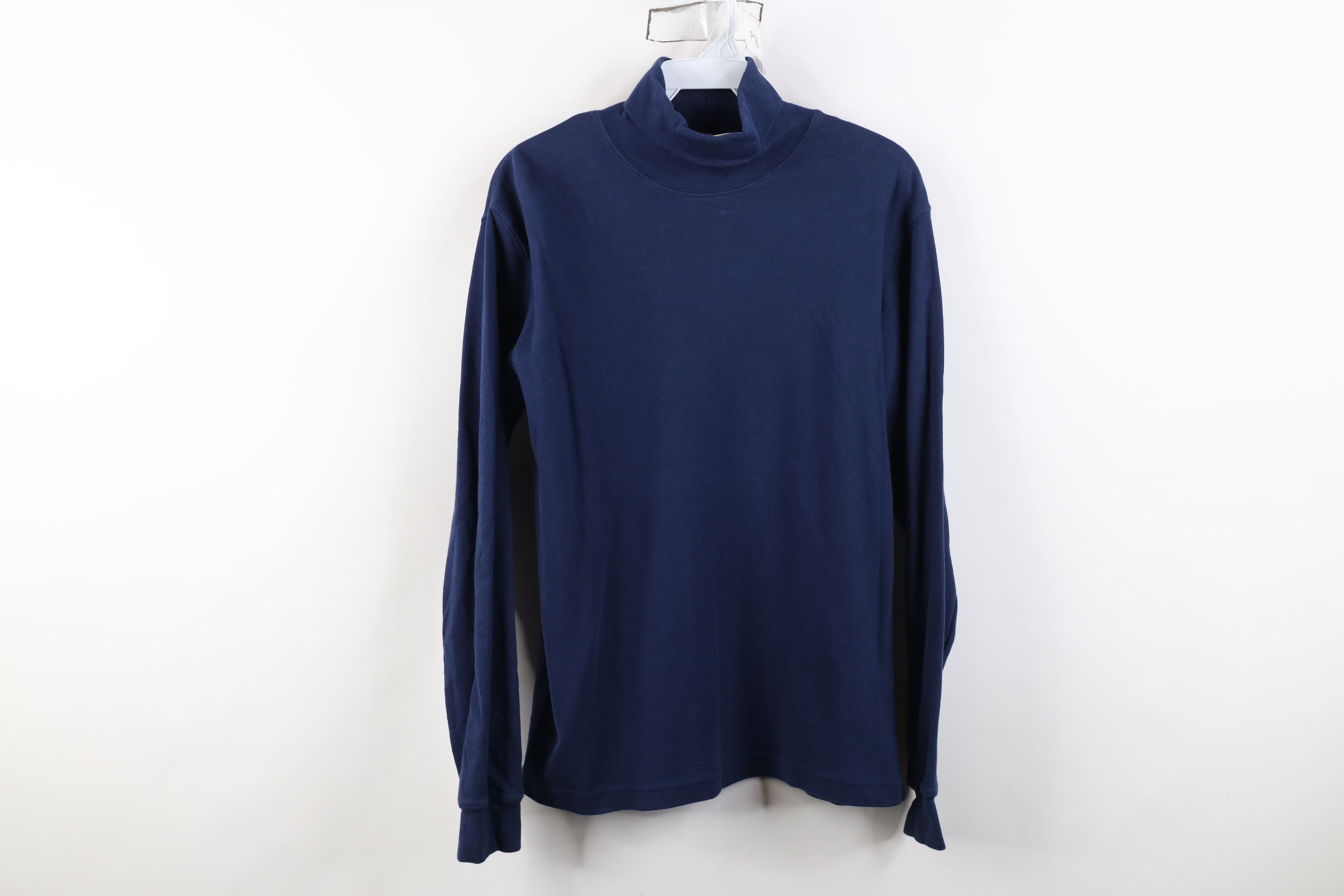 Vintage Vintage 90s Streetwear Blank Turtleneck Long Sleeve T-Shirt Size US M / EU 48-50 / 2 - 1 Thumbnail