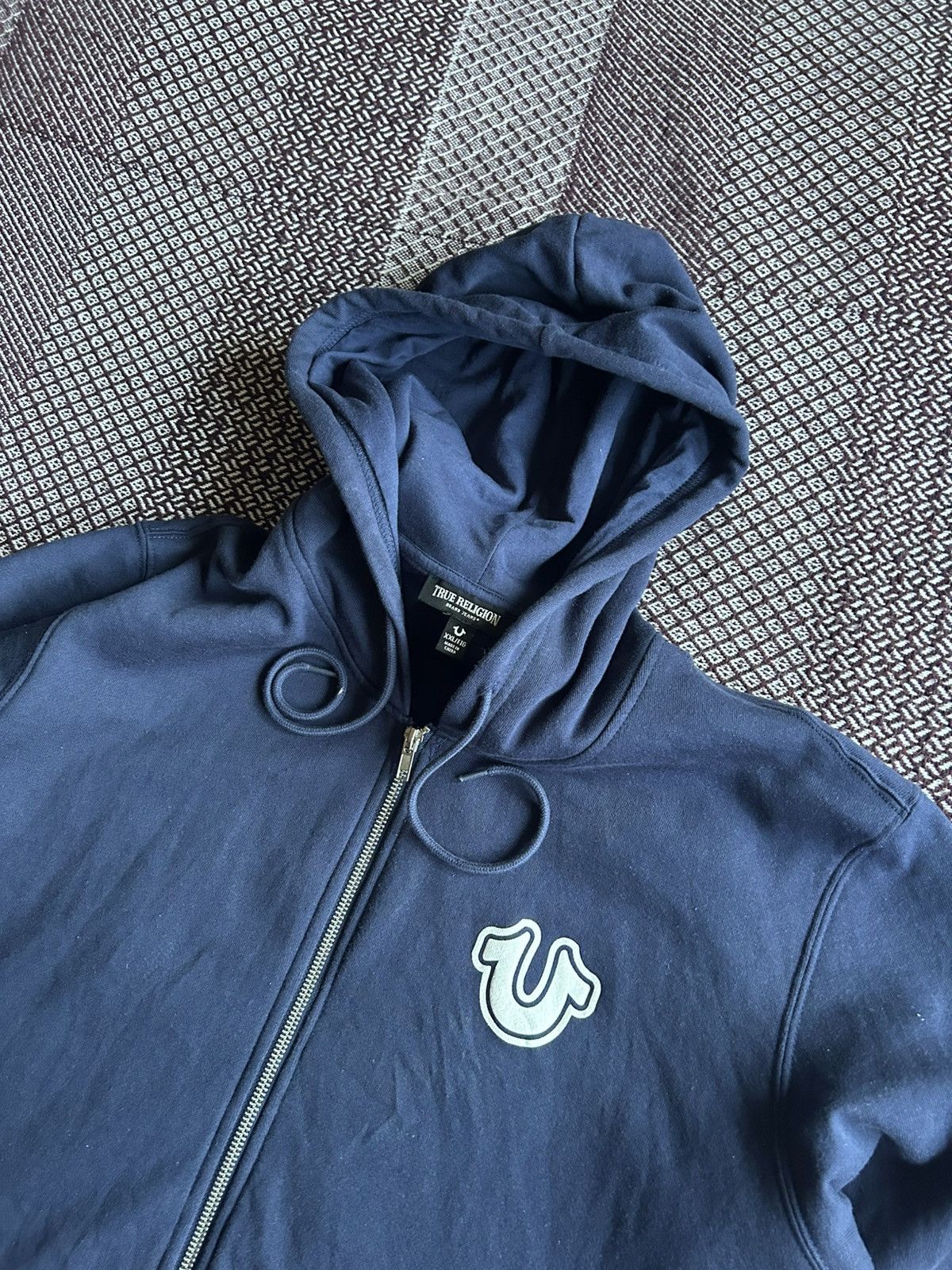 True Religion Vintage True Religion Big Logo Hoodie Zip Up Japan Size US XXL / EU 58 / 5 - 12 Thumbnail