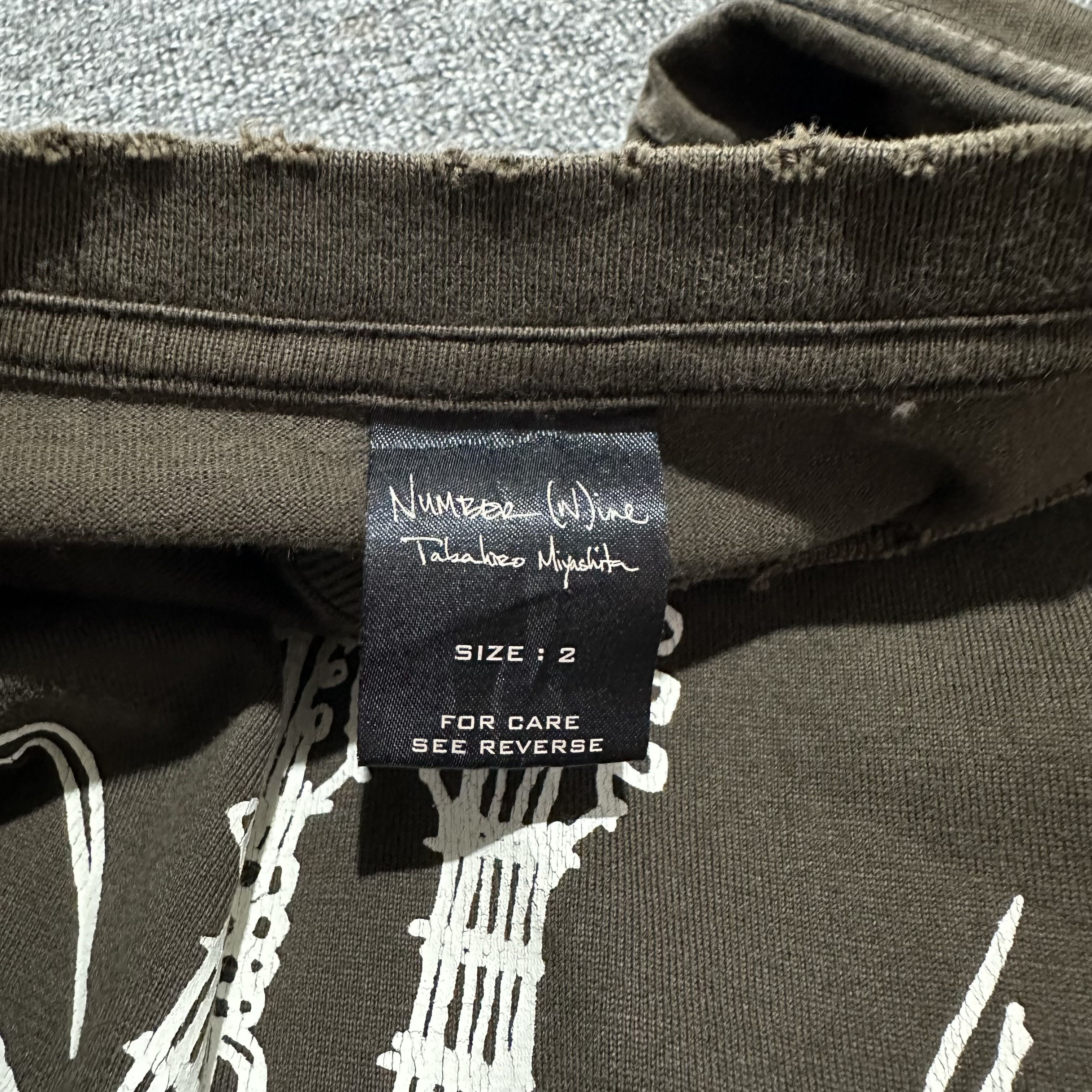 Number (N)ine × Takahiromiyashita The Soloist. Numbernine Distressed tee Size US M / EU 48-50 / 2 - 8 Thumbnail