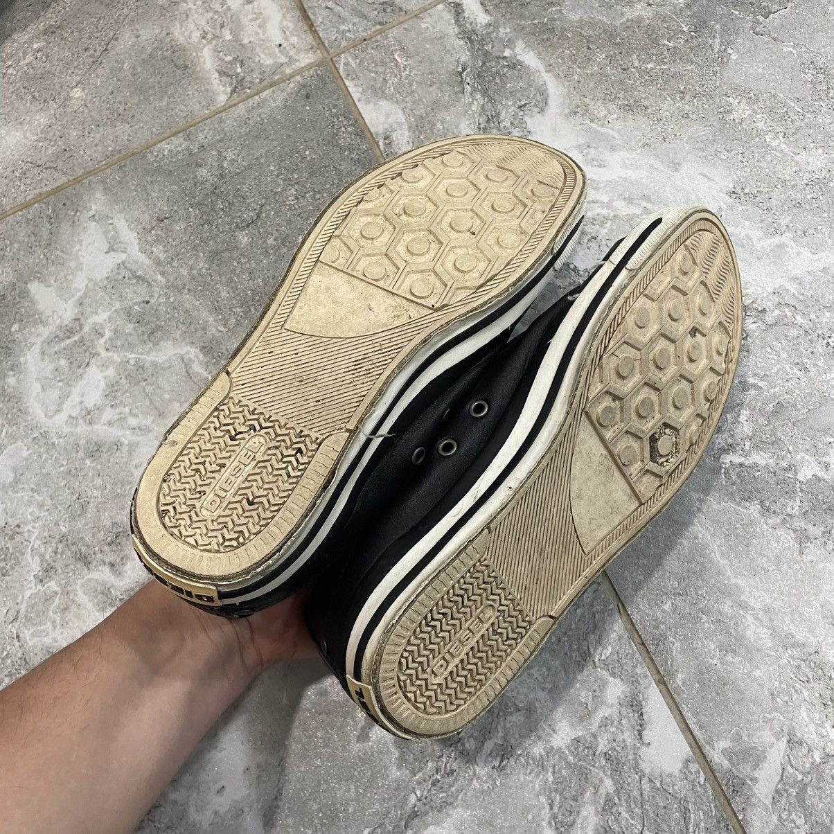 Diesel Vintage Diesel leather shoes sneakers boots y2k die rock sun Size US 9 / EU 42 - 10 Thumbnail