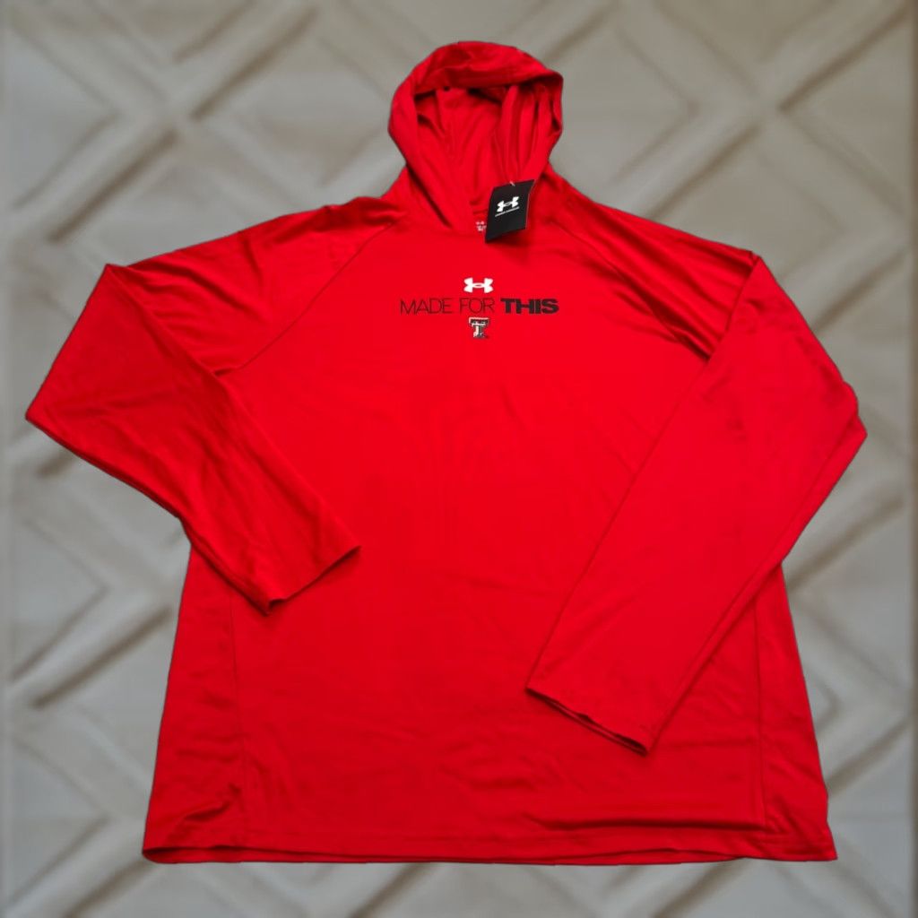 Under Armour VINTAGE Under Armour Texas Tech Red Raiders Loose Fit Hoodie Sweatshirt Mens L NWT Size US L / EU 52-54 / 3 - 1 Thumbnail