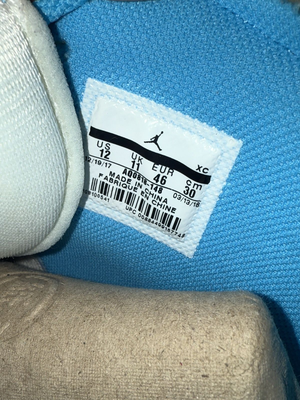 Jordan Brand × Off-White Off white Jordan UNC 1 Size US 12 / EU 45 - 7 Thumbnail