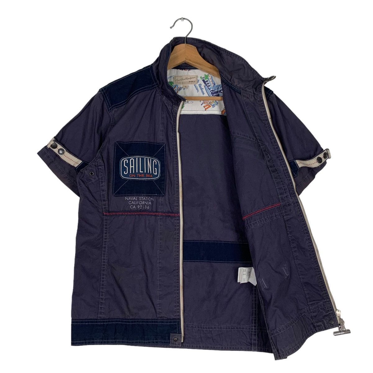 Avirex AVIREX Sailing on the Sea Short Sleeve Jacket #0631-C29 Size US M / EU 48-50 / 2 - 9 Thumbnail