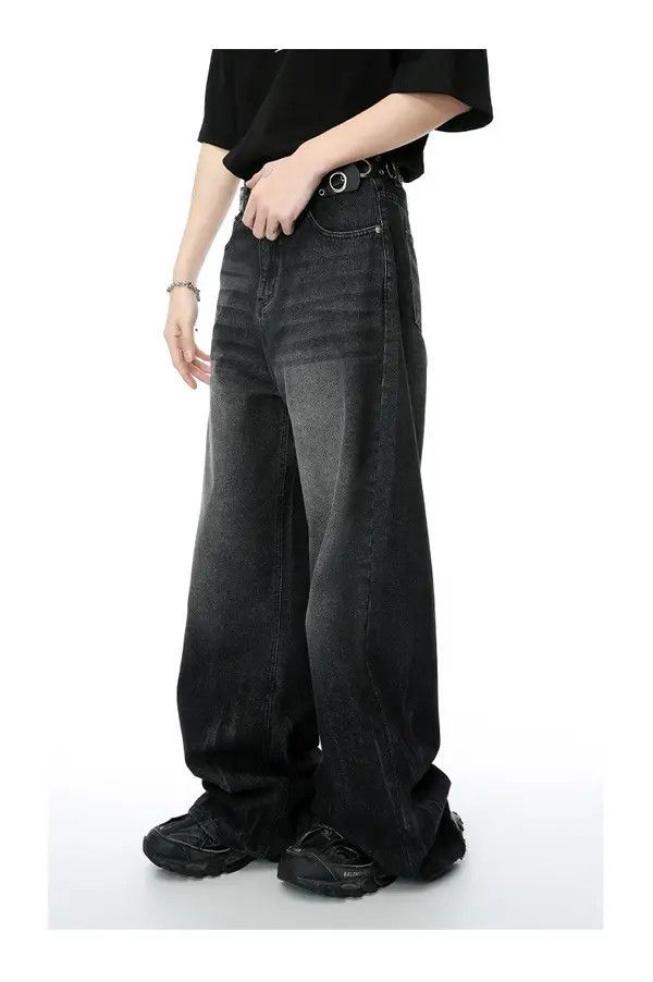 VIBE Baggy Black Denim Jeans Size US 33 - 8 Thumbnail