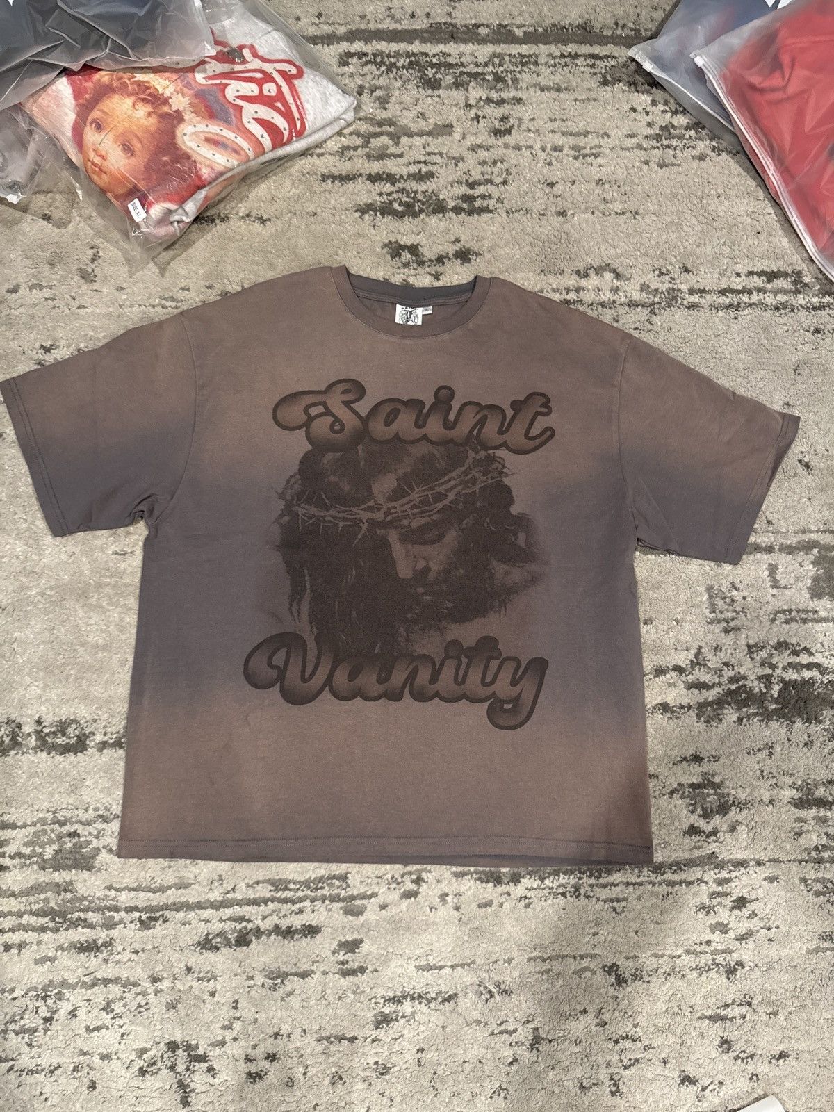 Sanit Vanity Tee Jesus Brown